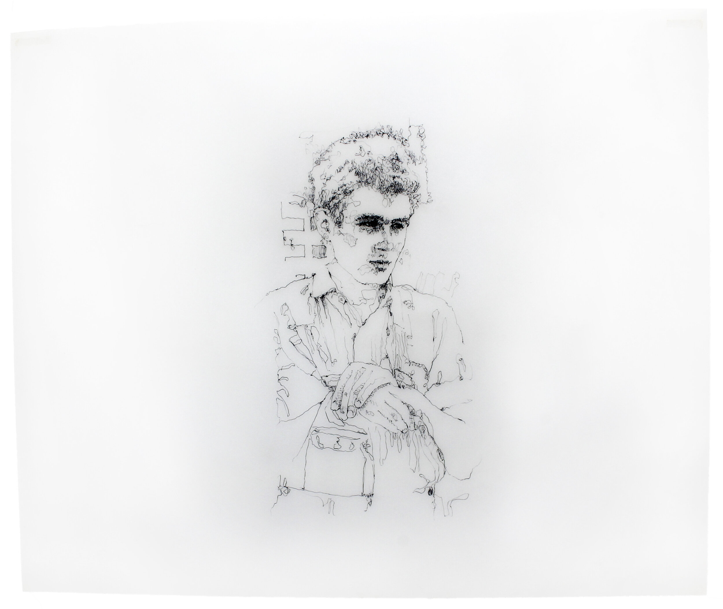 Original title art from the acclaimed 1976 film, 'James Dean.'