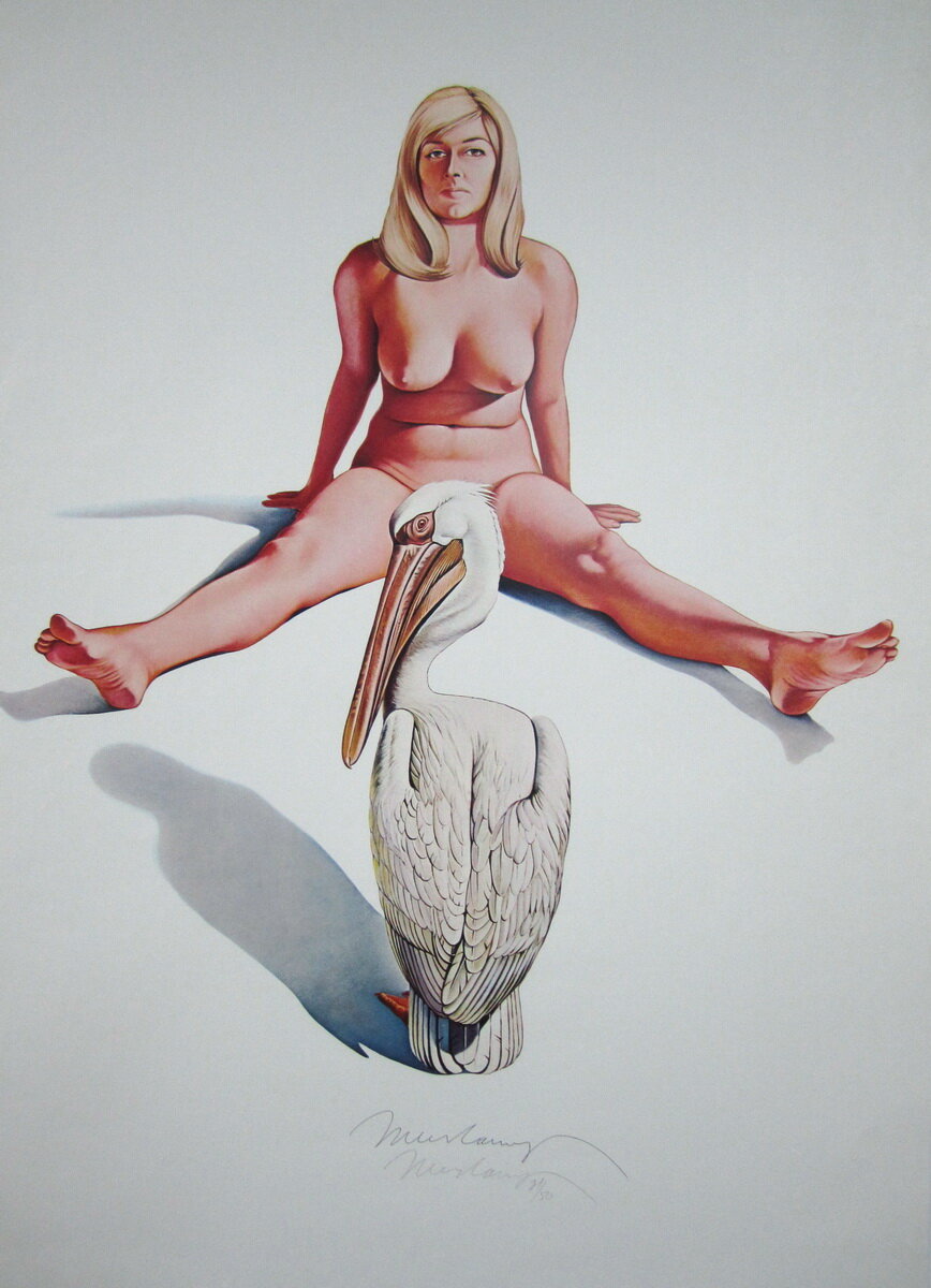 "Leta &amp; White Pelican," 1969.