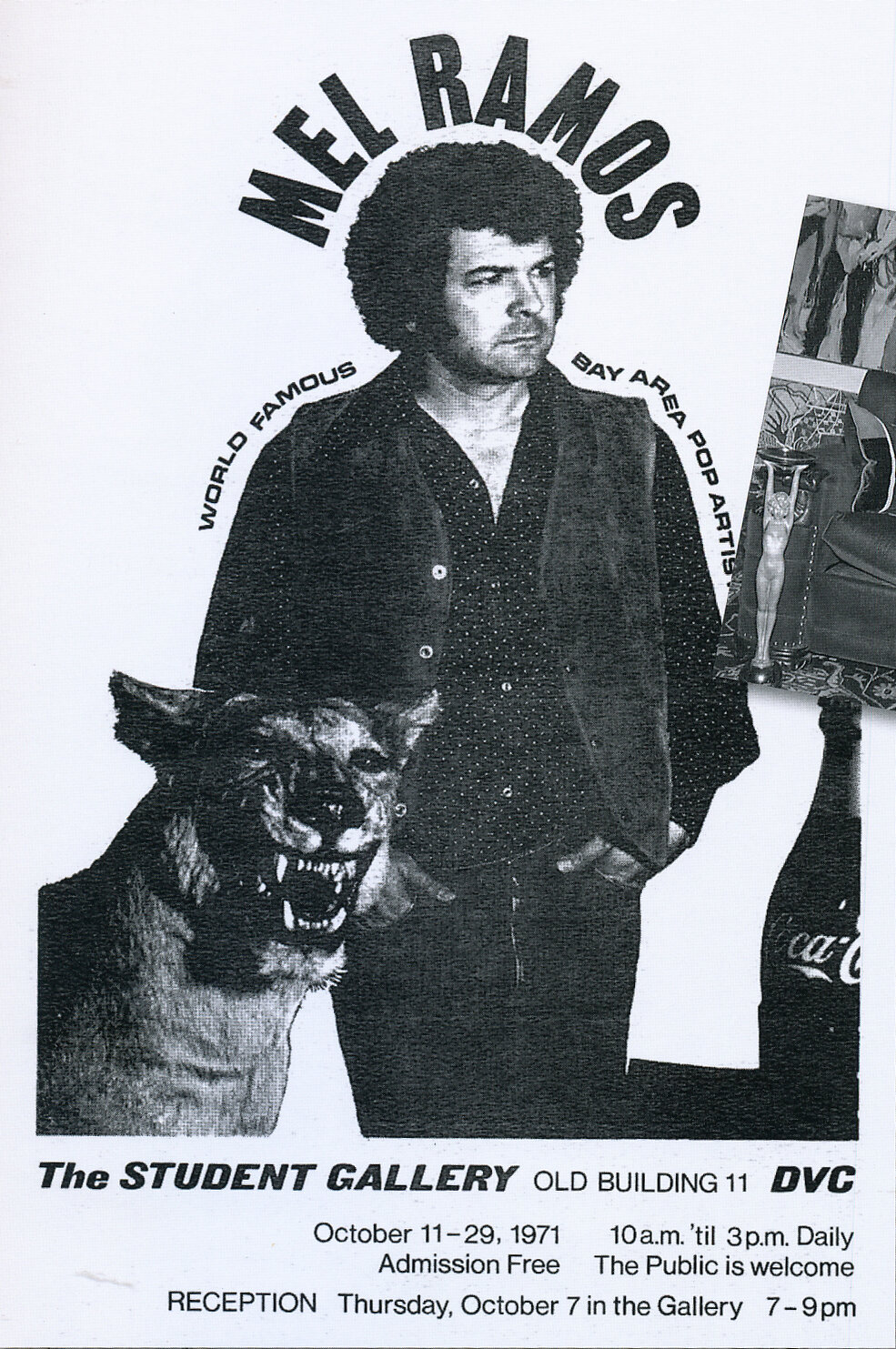 Exhibition poster for The Student Gallery, 1971.