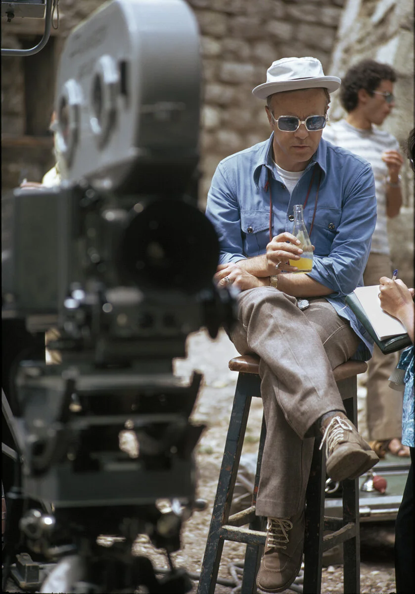 Zeffirelli on the set of "Brother Sun, Sister Moon" in 1972