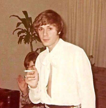 "New Years Eve party at my Chelsea apt. on West 23rd St. I was 22 and didn't really smoke, just thought it was very Glam!"