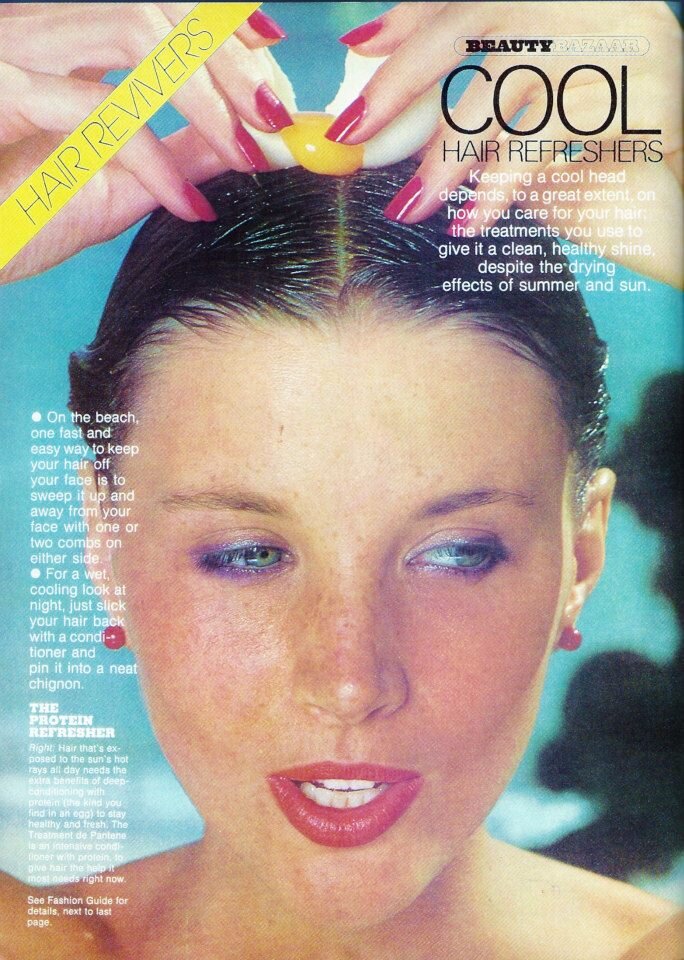 US Harper's Bazaar July 1977 Beauty Bazaar_Cool Face Refreshers Photo Rico Pulmann Models Cheryl Tiegs & Dale Weston Hair & Makeup Rick Gillette_5.jpg