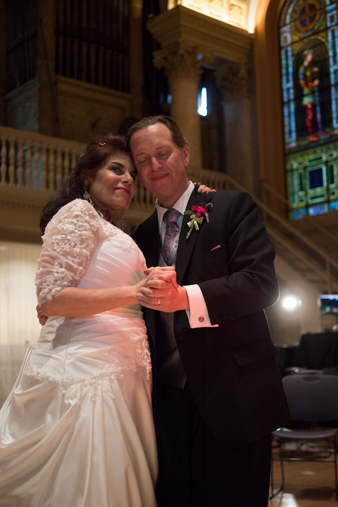 Veronica and Stuart Cottingham on their wedding day. Photo by Madelena Mak.