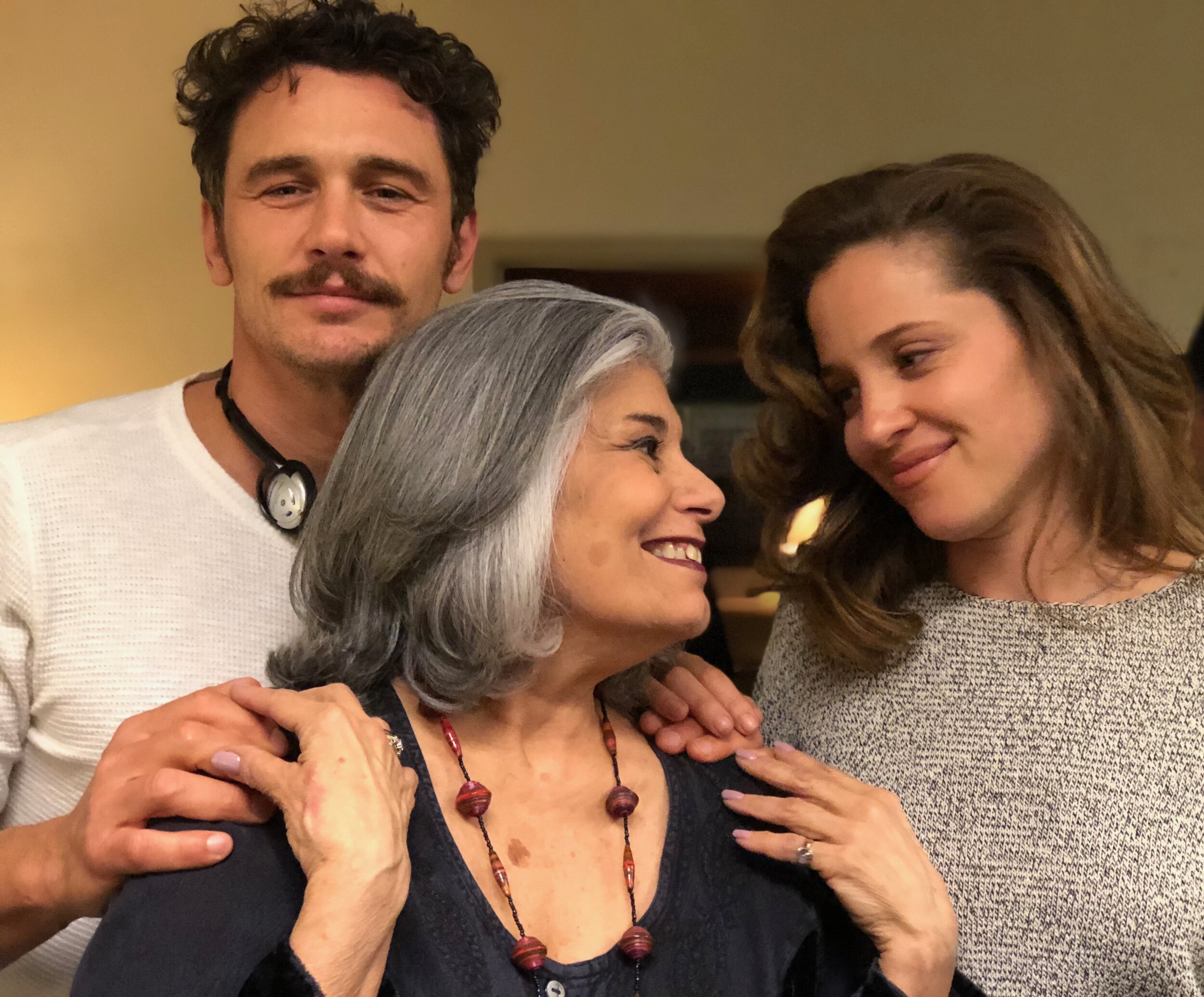 With James Franco and Margarita Levieva on the set of HBO’s' The Deuce' where Vera  was a consultant. Photo by Will Ralston.