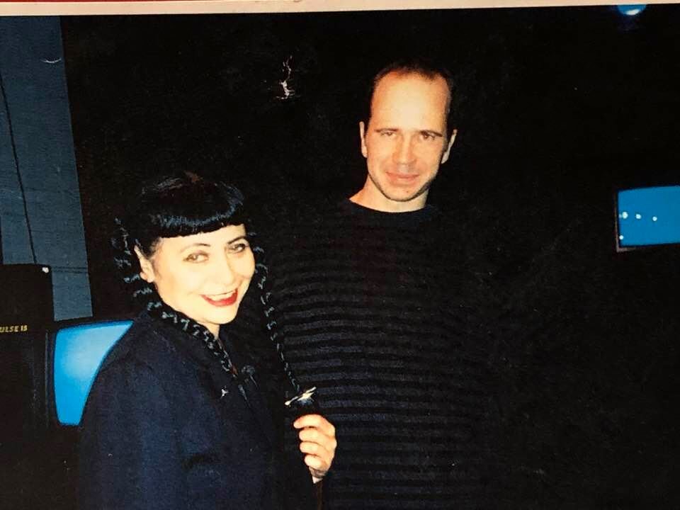 Penny with her longtime collaborator Steve Zehentner in Vienna, 1995.