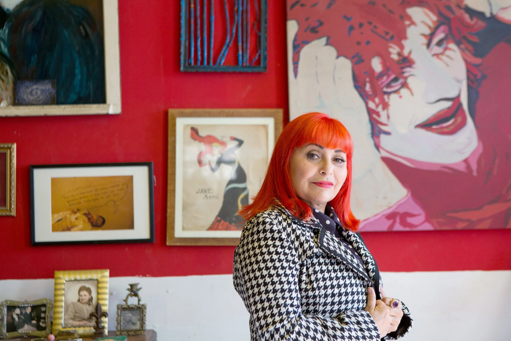 Penny Arcade in her apartment on the Lower East Side in 2013. Photo by Ruth Fremson for the New York Times.