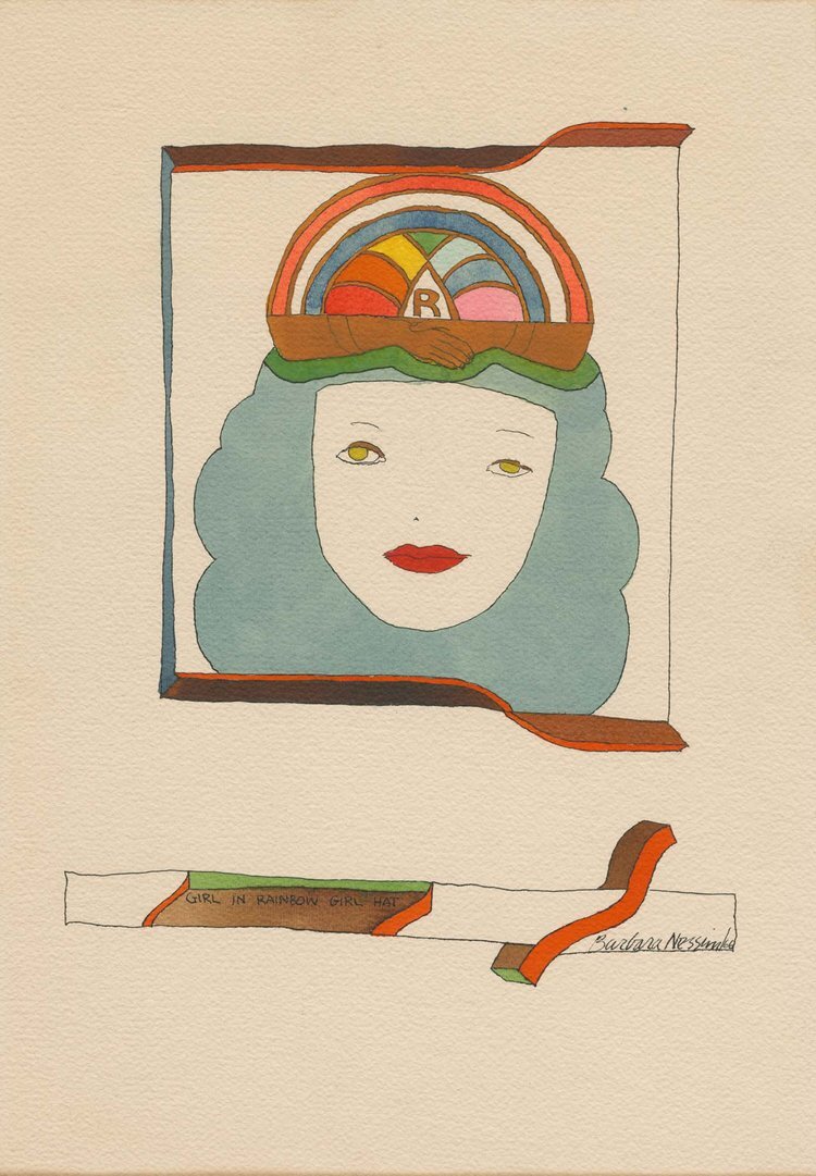 Girl in Rainbow Girl Hat, 1966