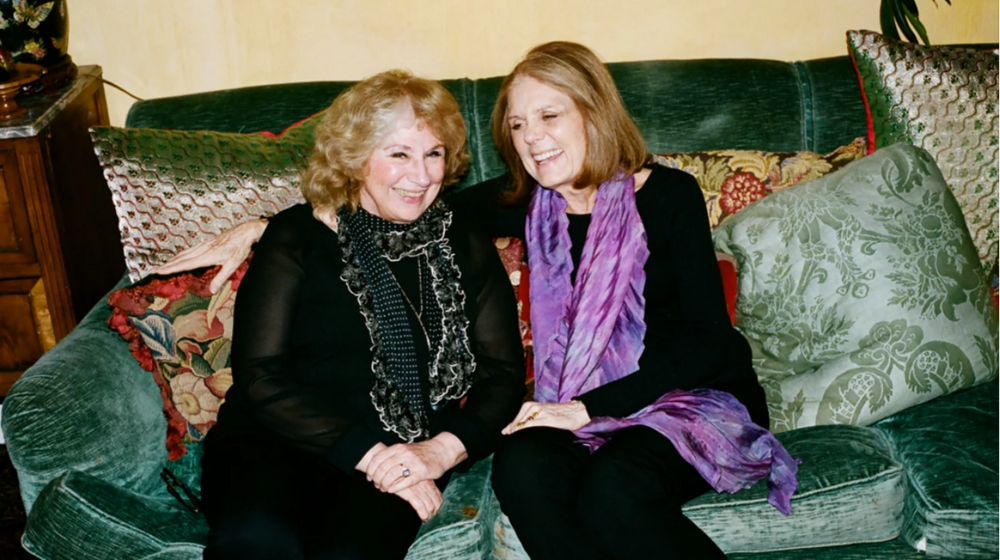 Barbara and Gloria Steinem, 2016.  Photo by Clement Pascal.