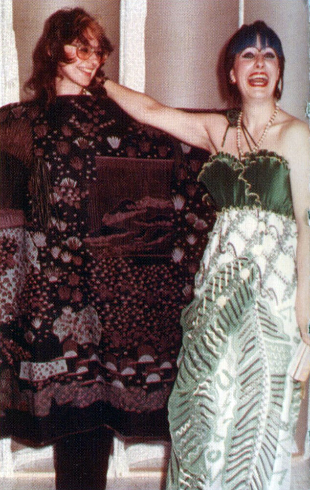 Zandra Rhodes and Barbara, 1977