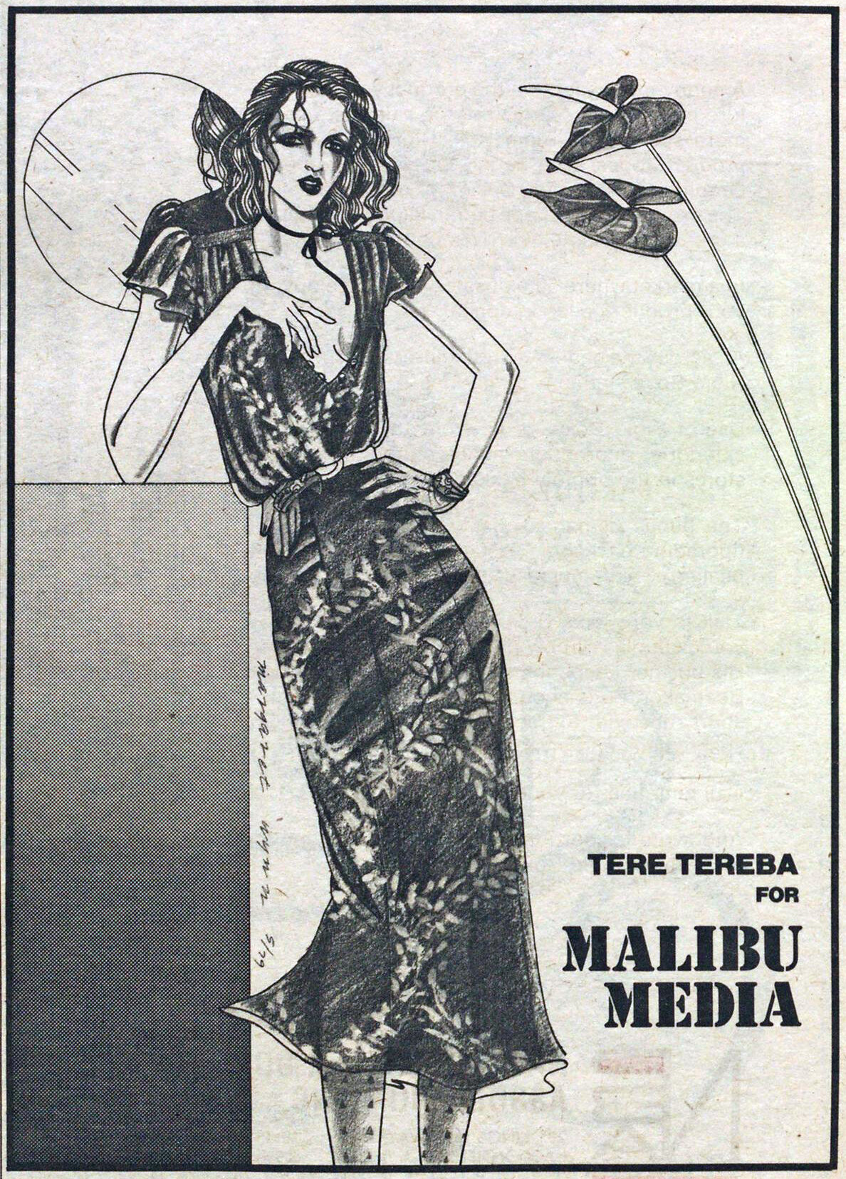Malibu Media ad. WWD, May 23, 1979.