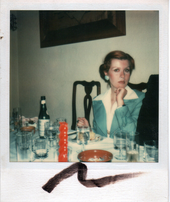 Polaroid by Andy Warhol in Rome, 1973.