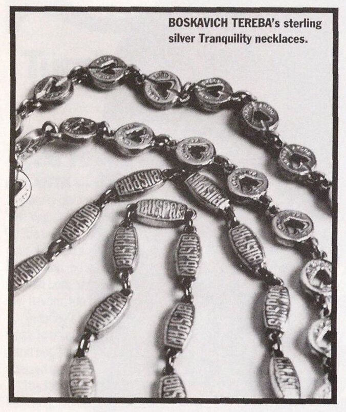 Boskavich Tereba necklace. WWD Accessories, July 25, 1994.