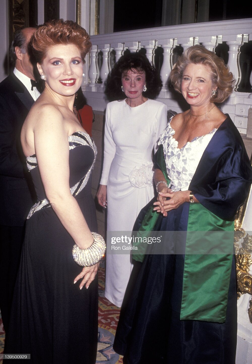 Georgette Mosbacher and Shirley Lord Rosenthal attend the Winternight 1991 Gala to Benefit Lighthouse International on November 18, 1991 at The Plaza Hotel in New York City.