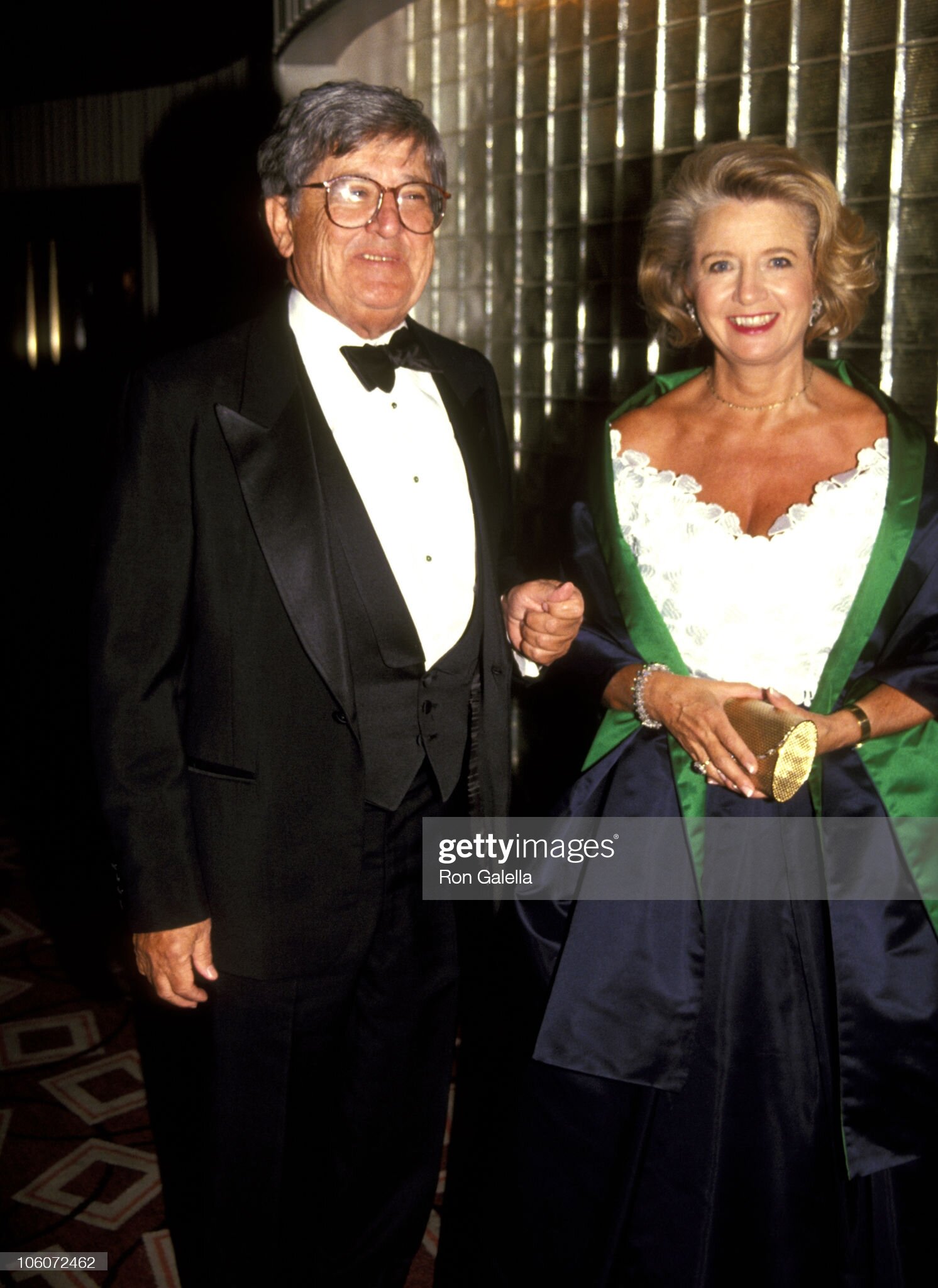 Abe Rosenthal and Shirley Lord during The Burden Center's 12th Annual Dinner Dance at Rainbow Room at Rockefeller Center, 1991.