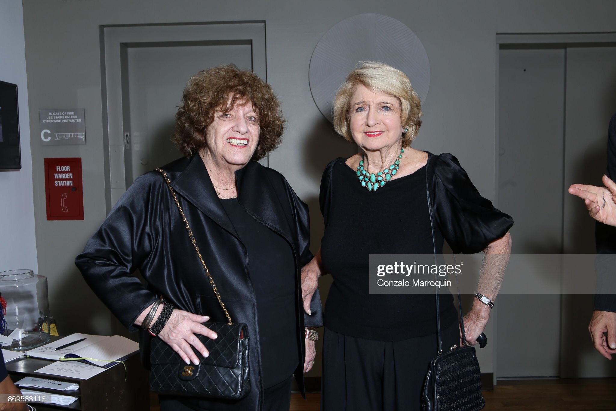  Ellen Sweeney and Shirley Lord Rosenthal during the Clodagh Design Hosts The Thorn Tree Project's Evening of Art on November 2, 2017.