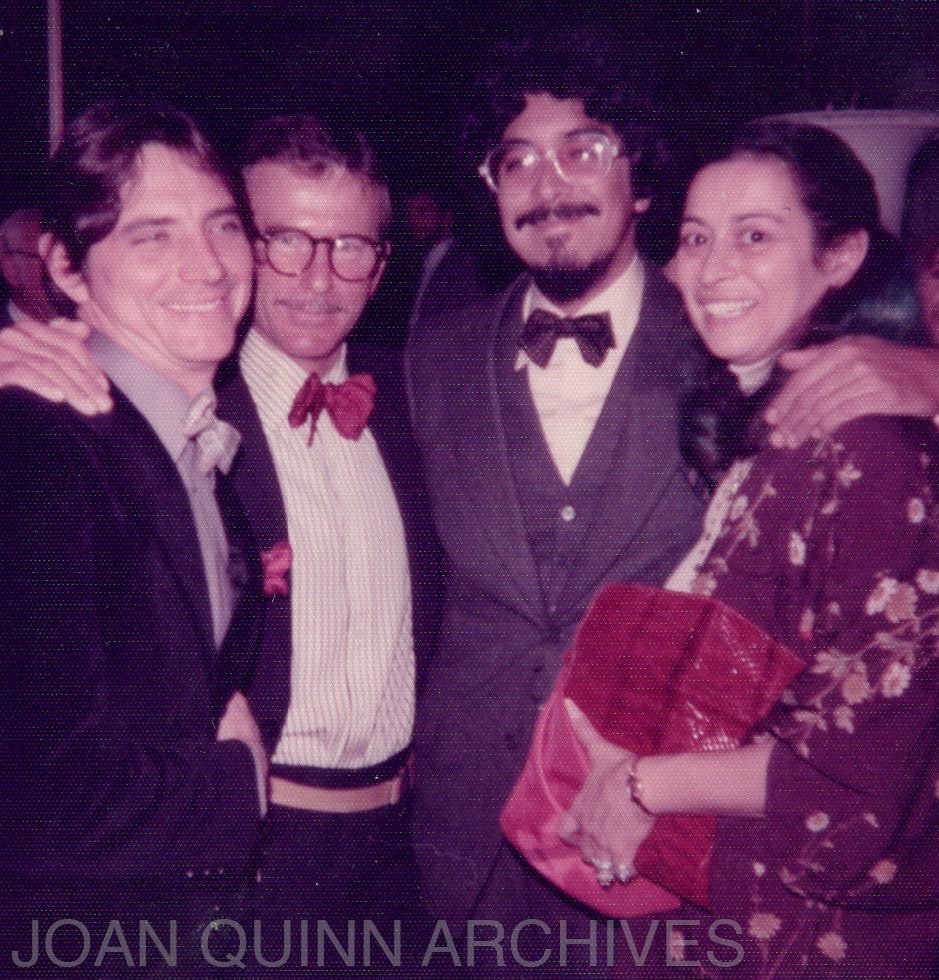 Chuck Arnoldi, Robert Graham, Jack and Joan Quinn, 1976.