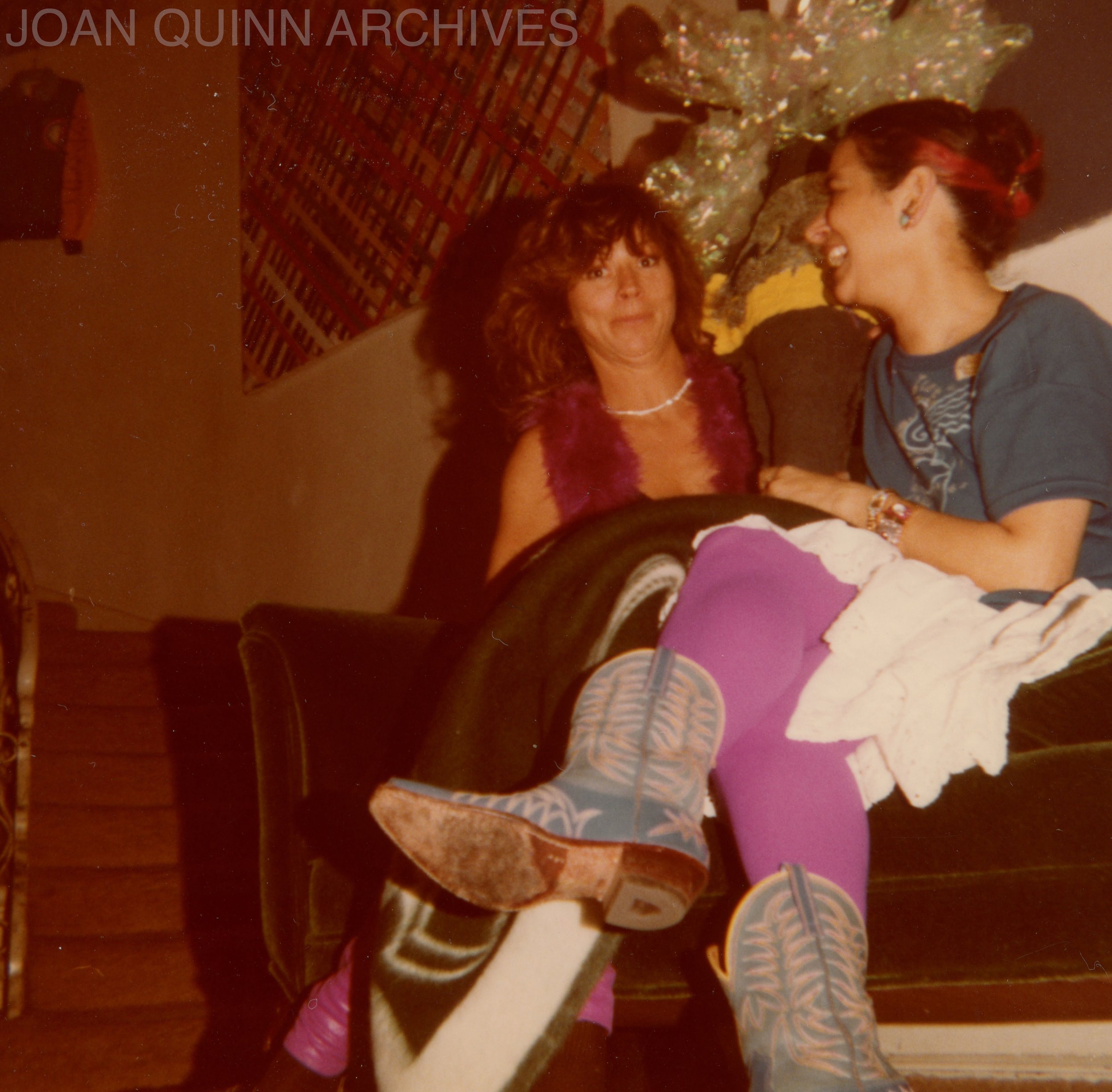 Carrie White and Lynda Benglis, 1979.