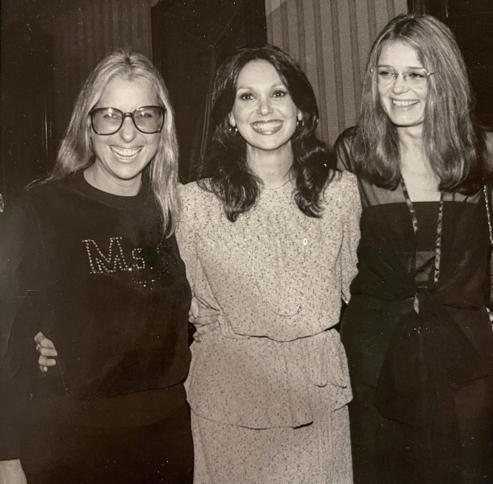 Letty Cottin Pogrebin, Marlo Thomas & Gloria Steinem, three of the four founding mothers of the Ms. Foundation for Women. (Not pictured is Pat Carbine) mid-1970s. Courtesy Letty Cottin Pogrebin..jpg