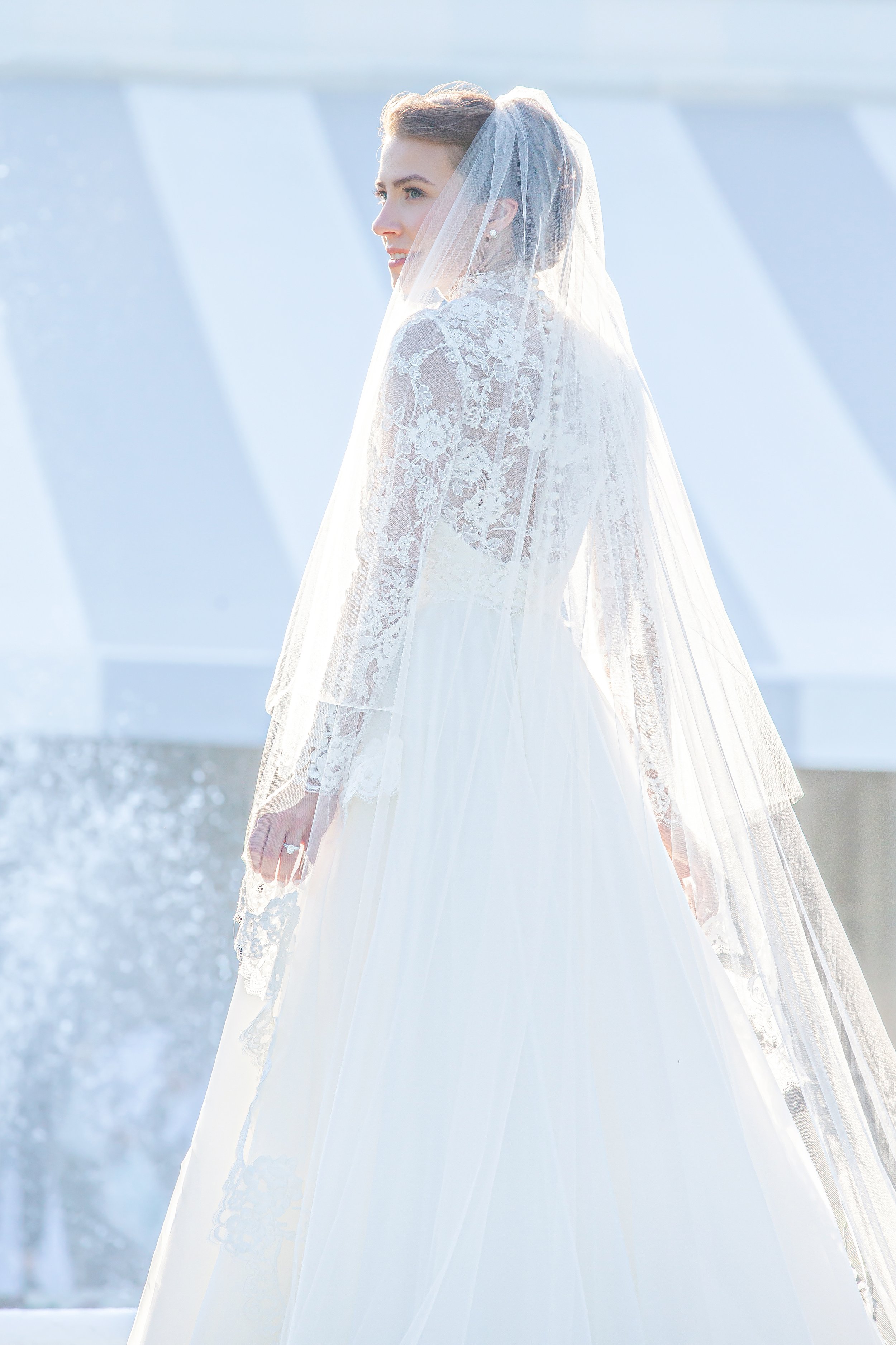 A wedding gown by Carolina Herrera