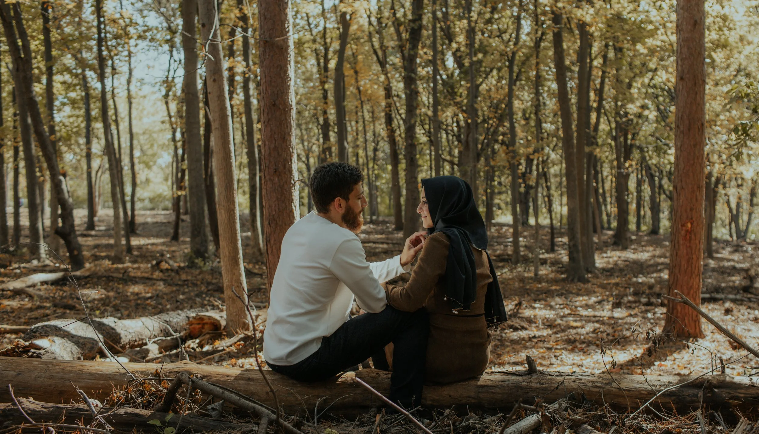 Couples photography session — forest