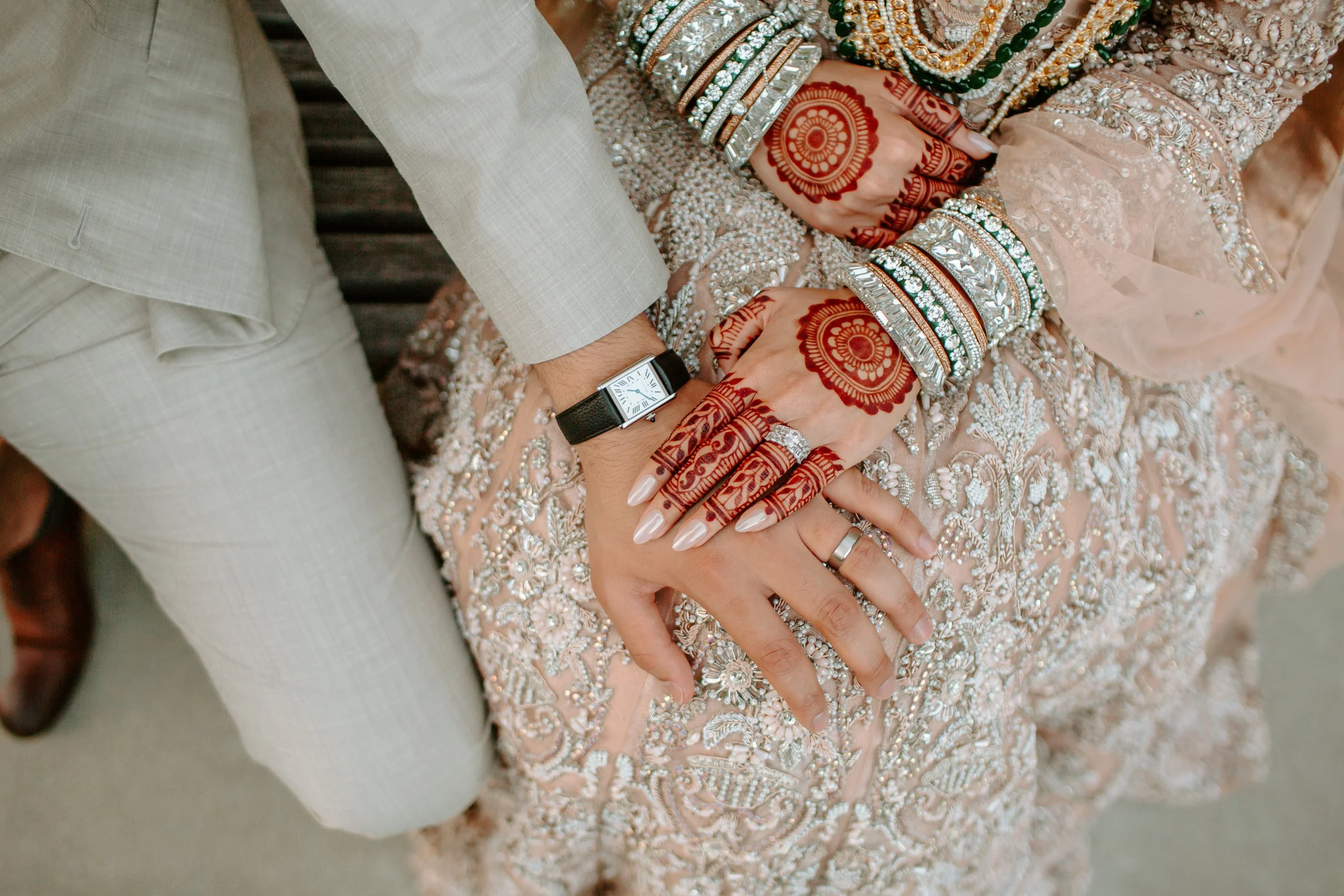South Asian wedding photographer — candid ceremony moment