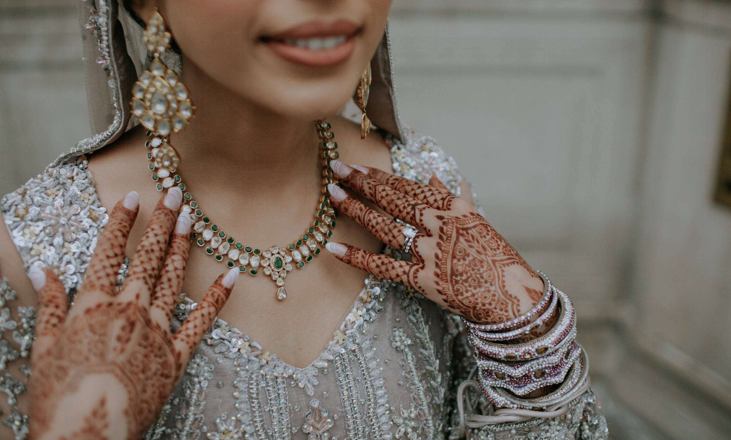 Mehndi night photographer Chicago — bridal henna detail