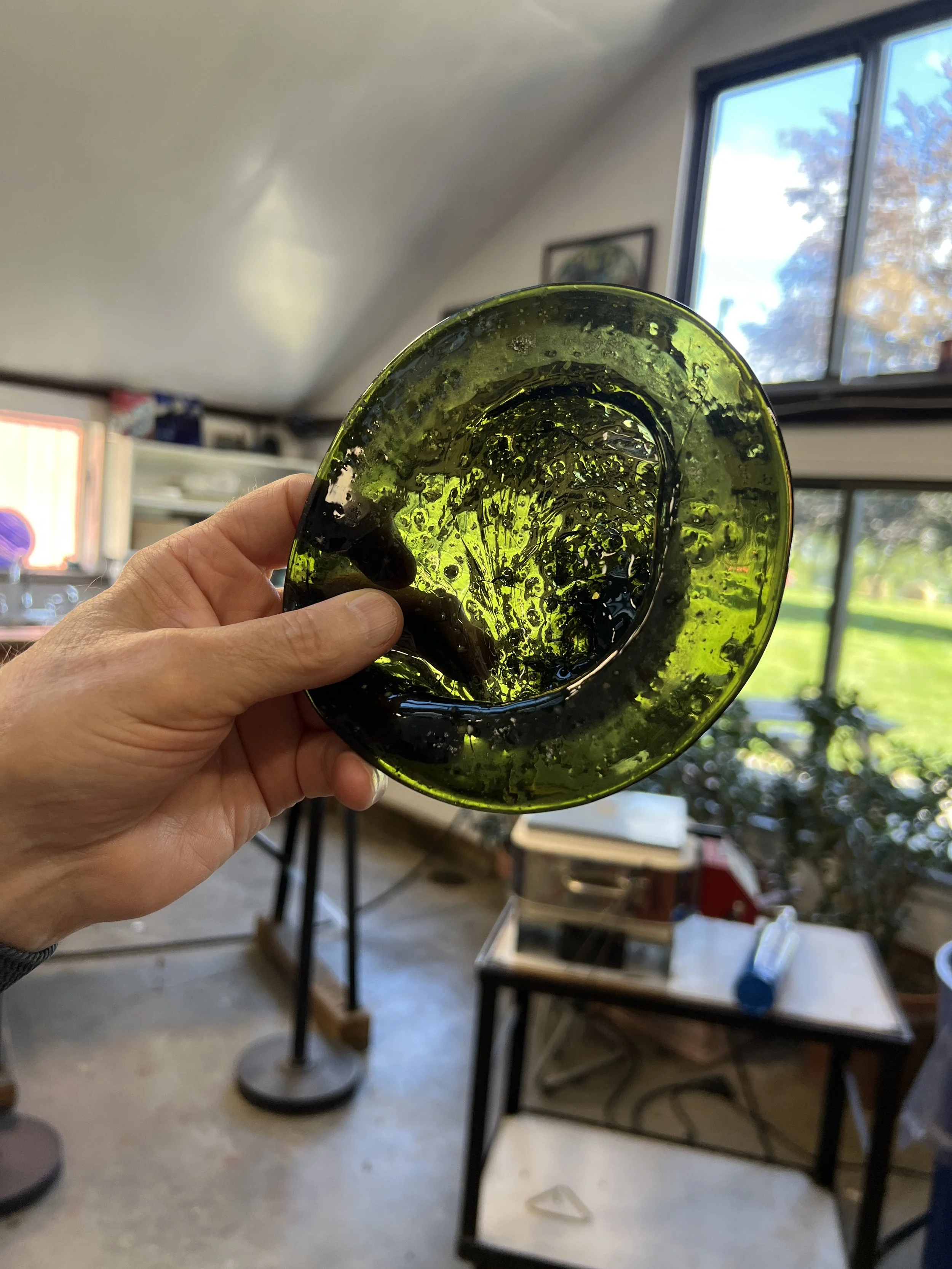 Test melt #14: hey, it looks like glass!