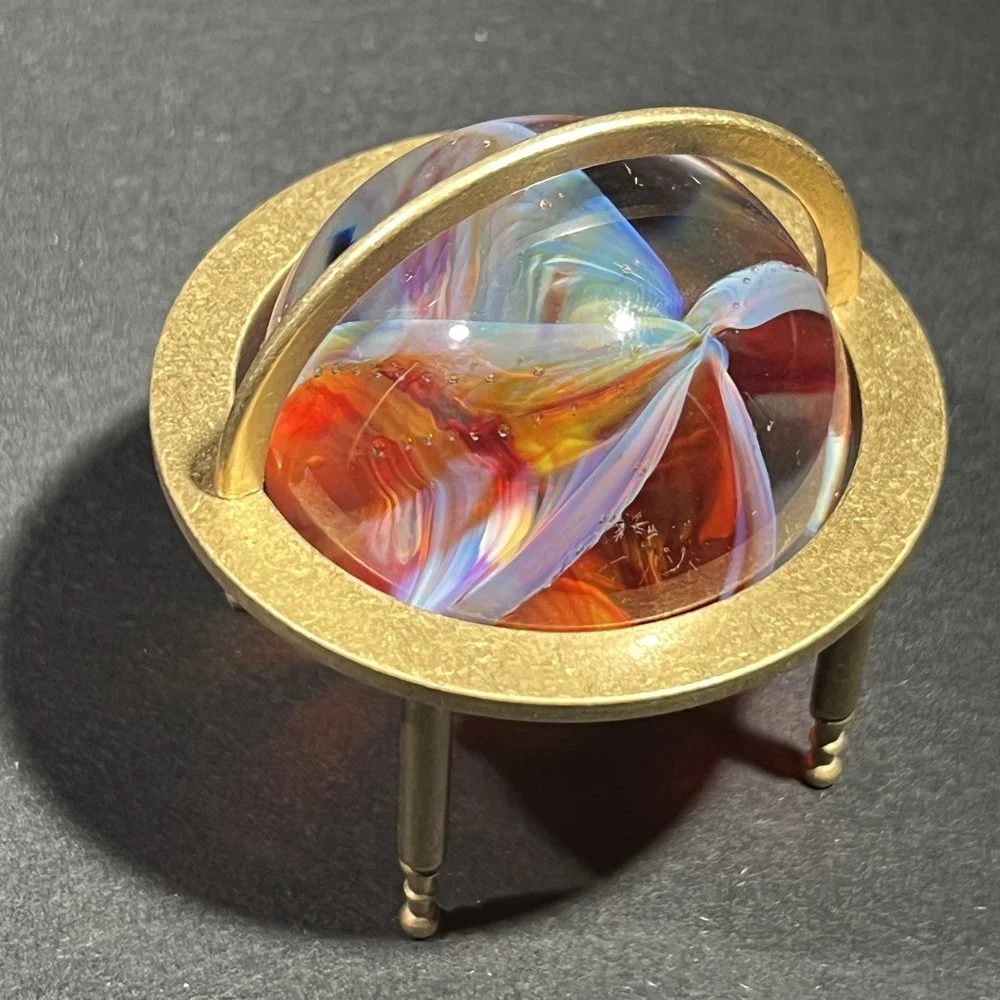 Corona Cat's Eye Little Planet with Vintage Globe Stand