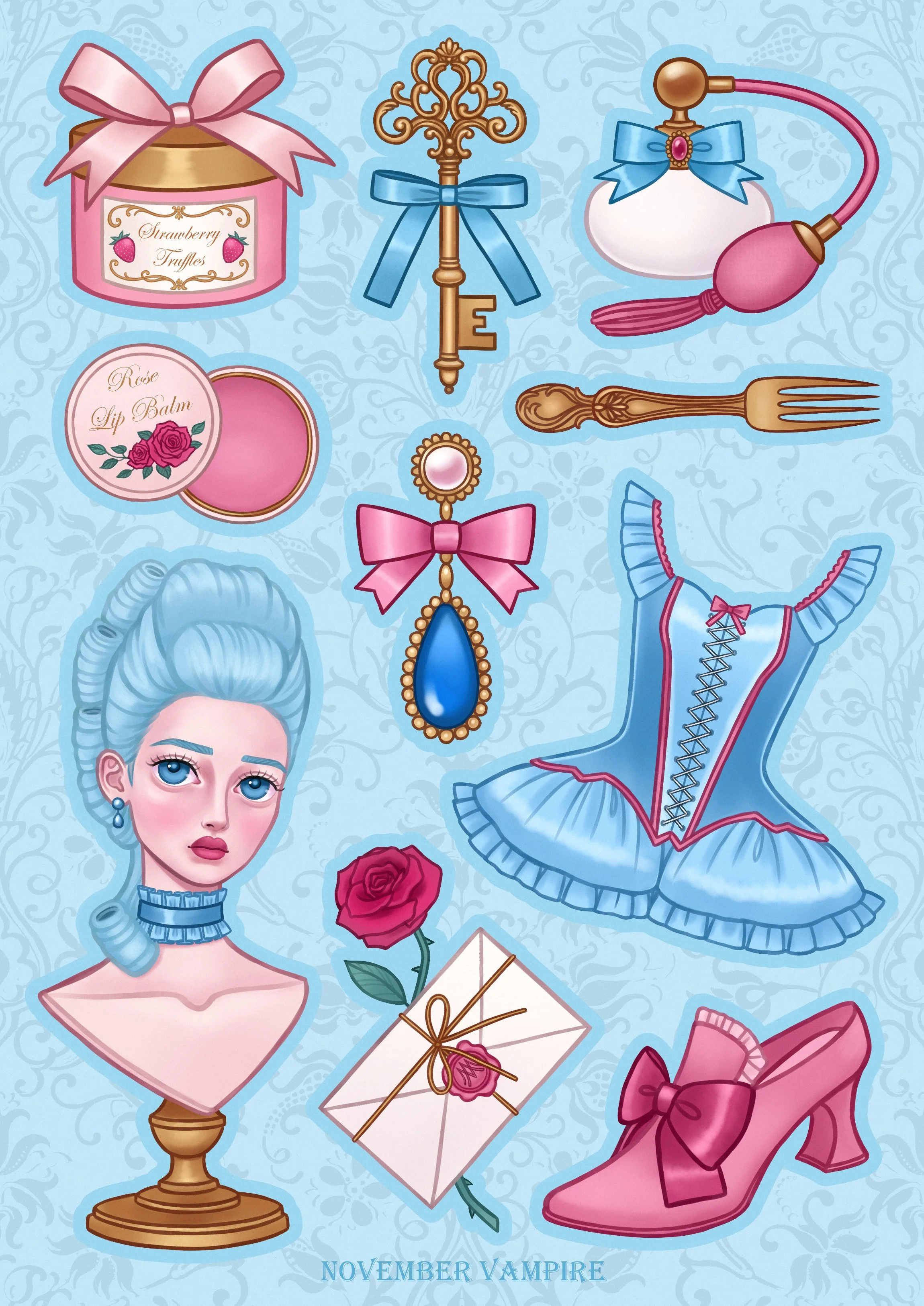 marie antoinette illustration