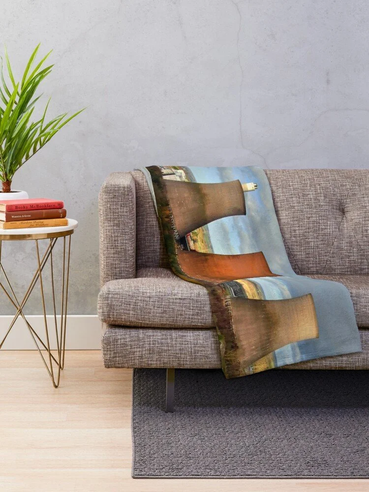Rugeley Power Station Throw blanket at Redbubble by Catchavista