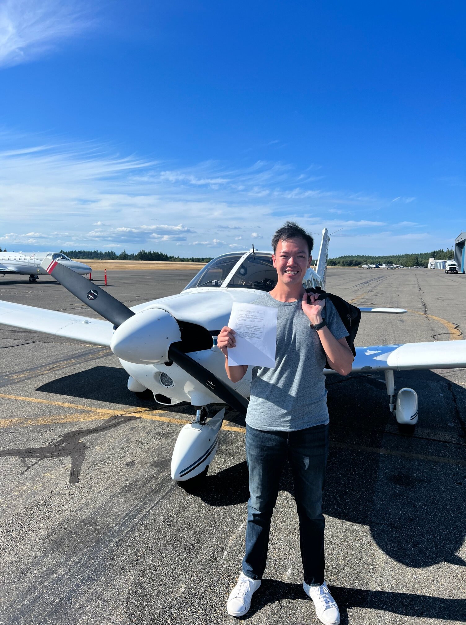 Congratulations to our latest accelerated PPL Student, Leon! All the way from Singapore, Leon just passed his FAA PPL checkride with us. 

Inquire on our website for the fastest way to earn your PPL!
Www.Mach-six.us
-
-
-
-
-
-#aviation #plane #plane