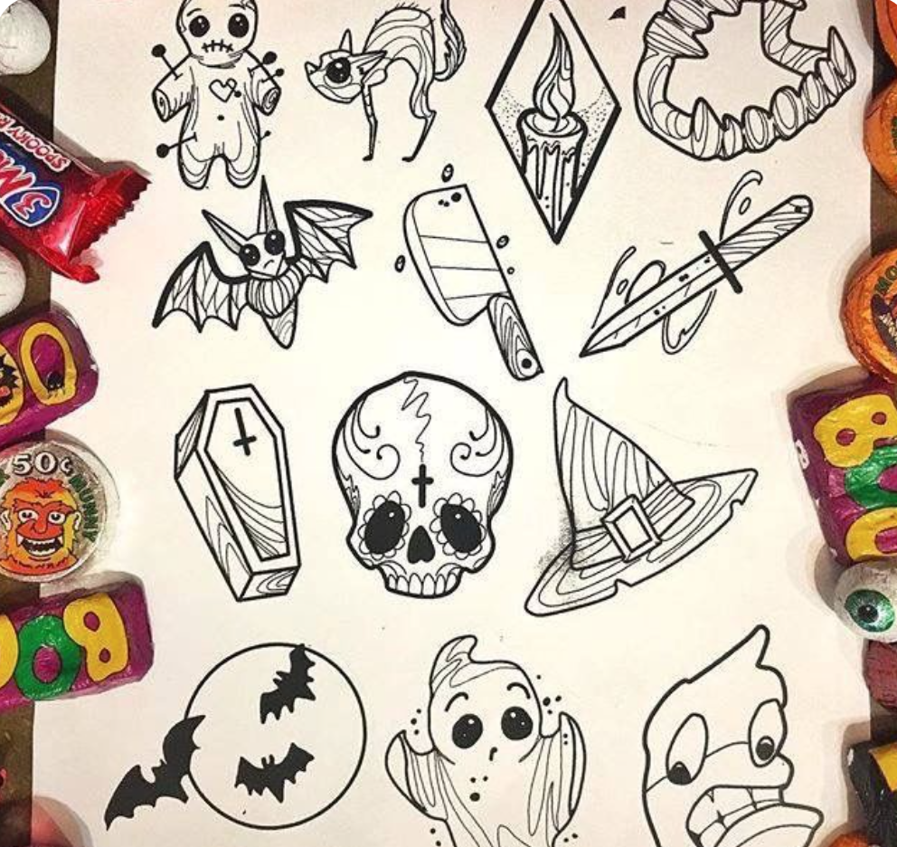 Pink Halloween 'Bootiful' Temporary Tattoos for Kids - Ducky Street