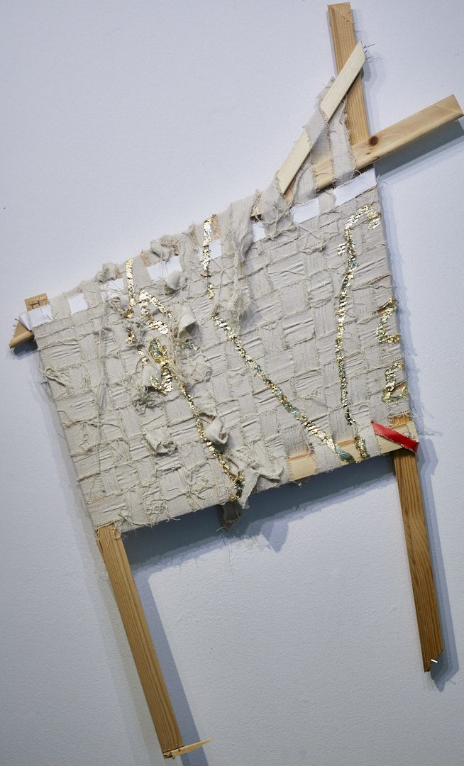 This Is The Dance Floor, I Fought For, 2022
Panel 10 of 16
Acrylic, gold leaf, canvas, wood
46 x 29 x 2 inches