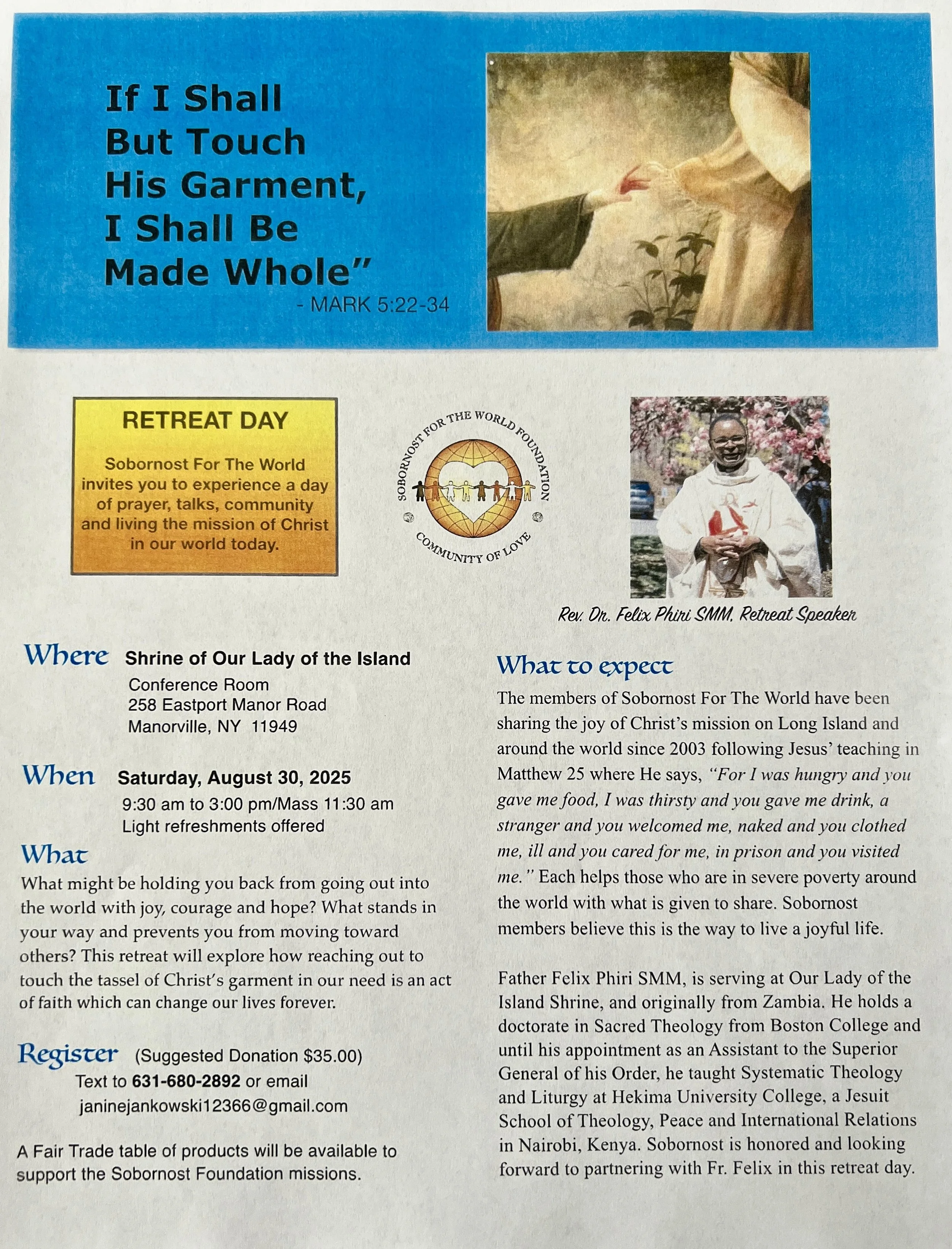 Sobornost for the World Foundation Retreat Day