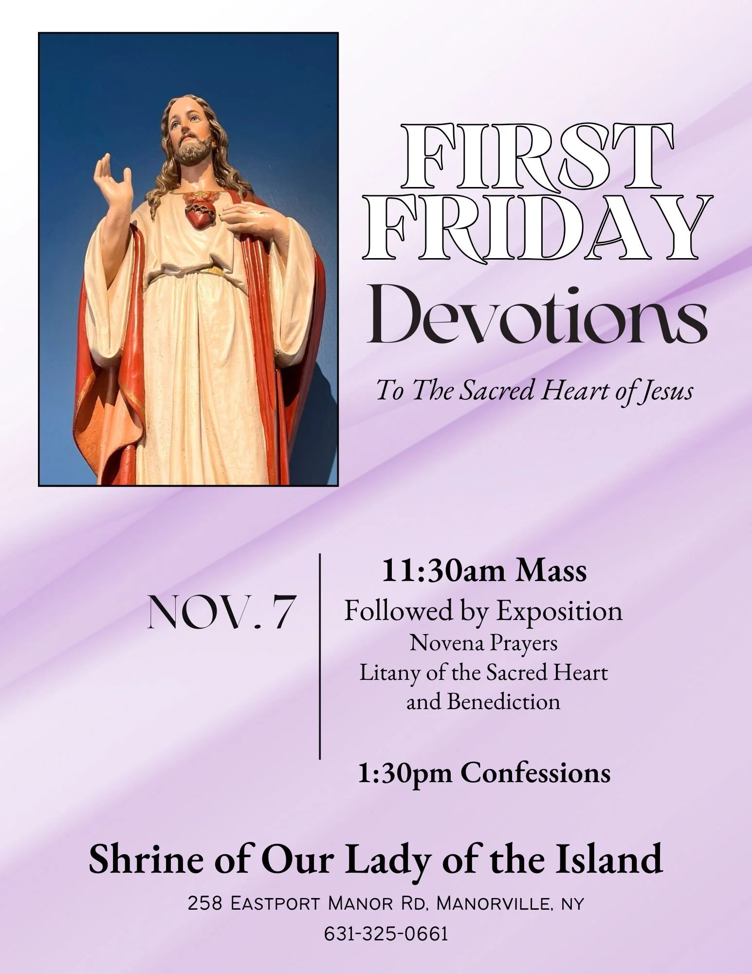 First Friday Devotions — Shrine of Our Lady of the Island