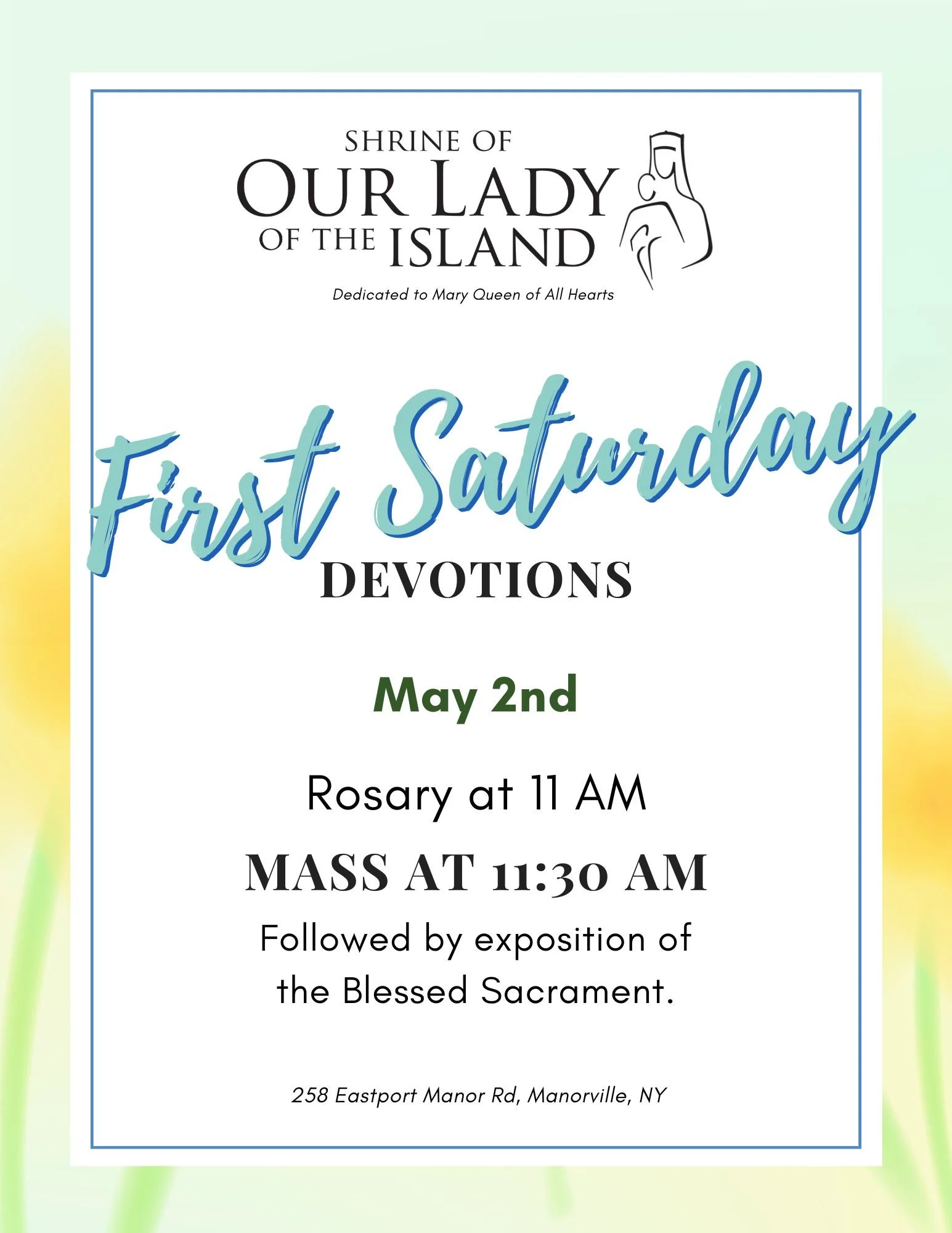 First Saturday Devotions