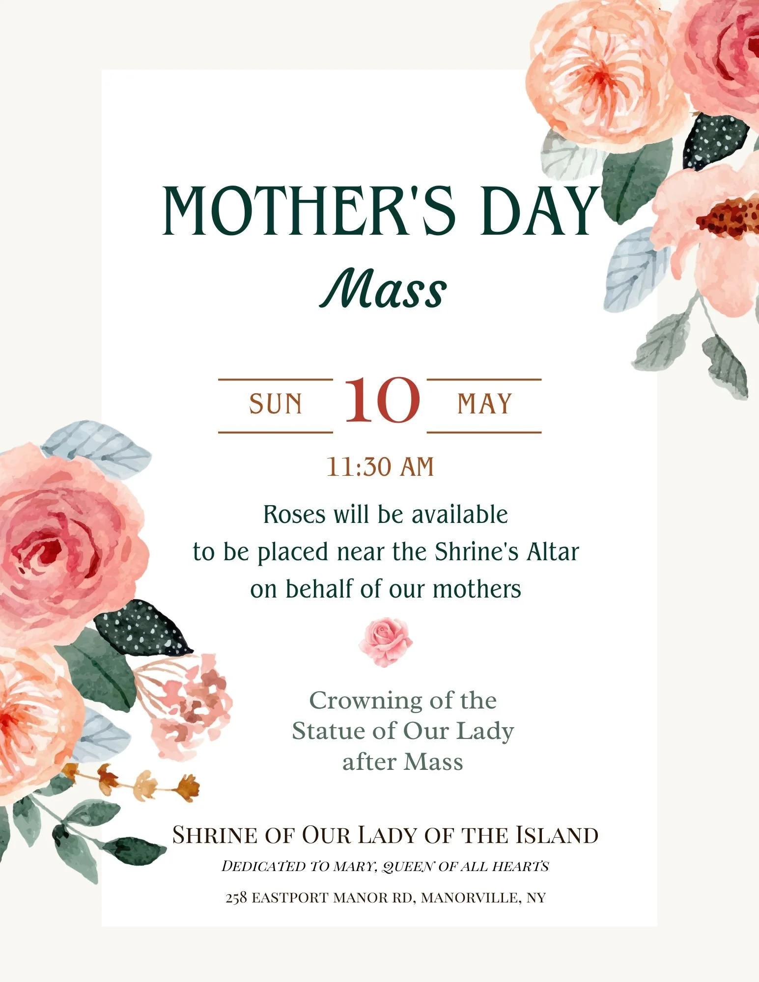 Mother’s Day &amp; May Crowning