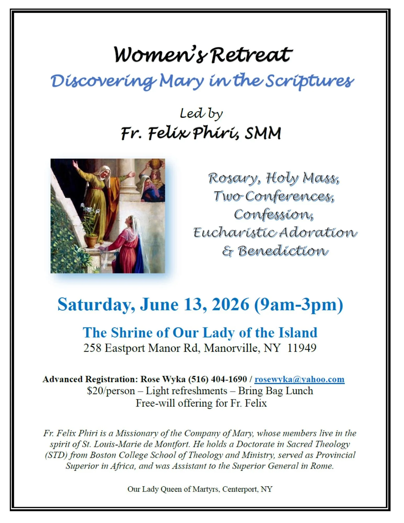 Women’s Retreat: Discovering Mary in the Scriptures