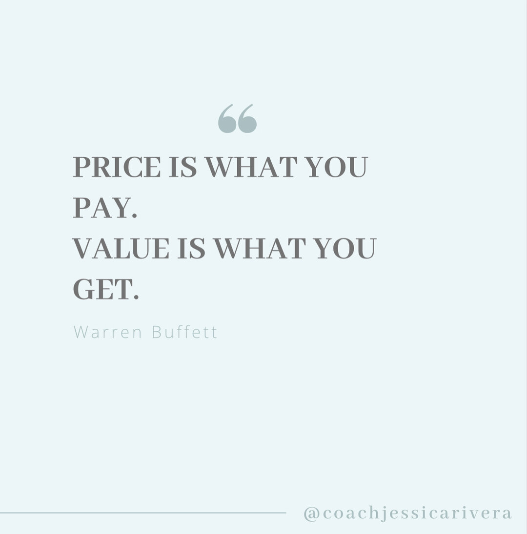 Stop getting fixated on the price... 💰 ⠀⠀⠀⠀⠀⠀⠀⠀⠀
⠀⠀⠀⠀⠀⠀⠀⠀⠀
I get it and we've all been there at some point in our lives.⠀⠀⠀⠀⠀⠀⠀⠀⠀
⠀⠀⠀⠀⠀⠀⠀⠀⠀
👉You choose the cheapest option on the menu⠀⠀⠀⠀⠀⠀⠀⠀⠀
👉You go to buy a bag, but the price tag stops you⠀⠀⠀⠀⠀