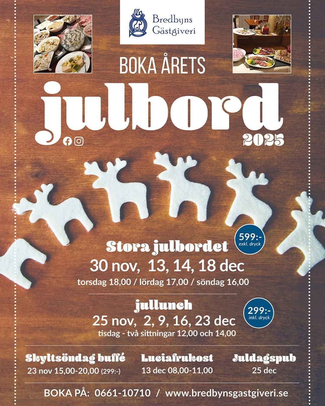 Jullbord affisch.