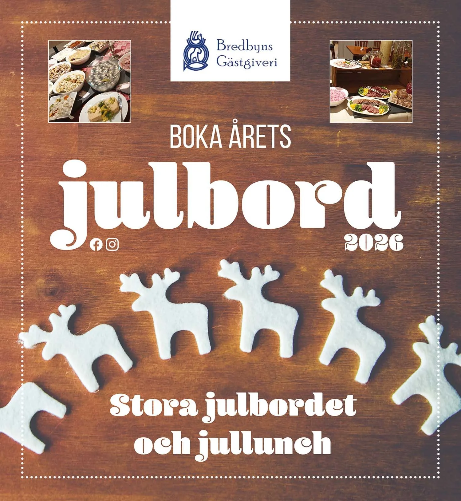 Boka julbord 2025 affisch.