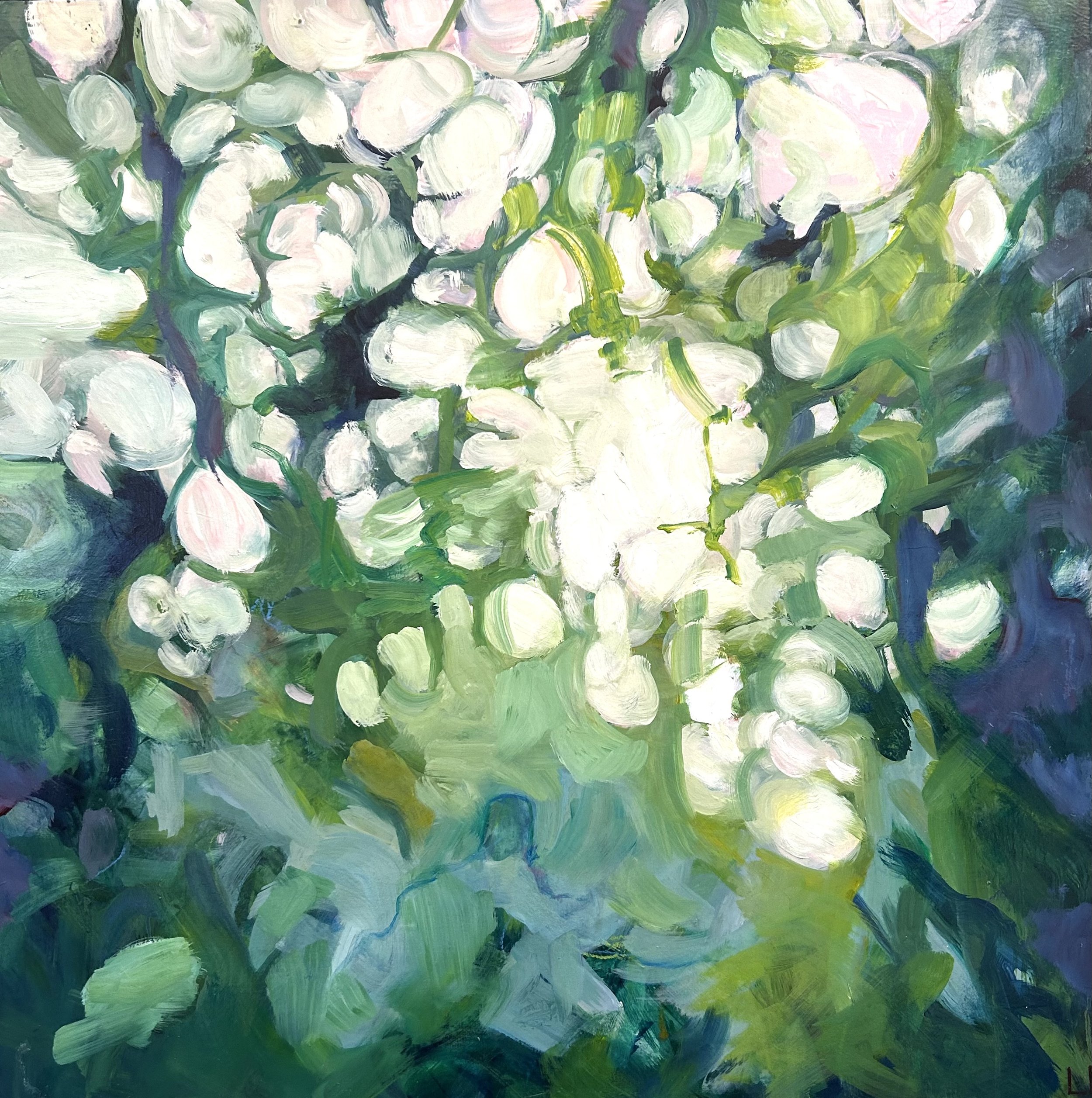 "Under The Hill Where I Used To Sit"
oil on wood panel
80X80cm
2025