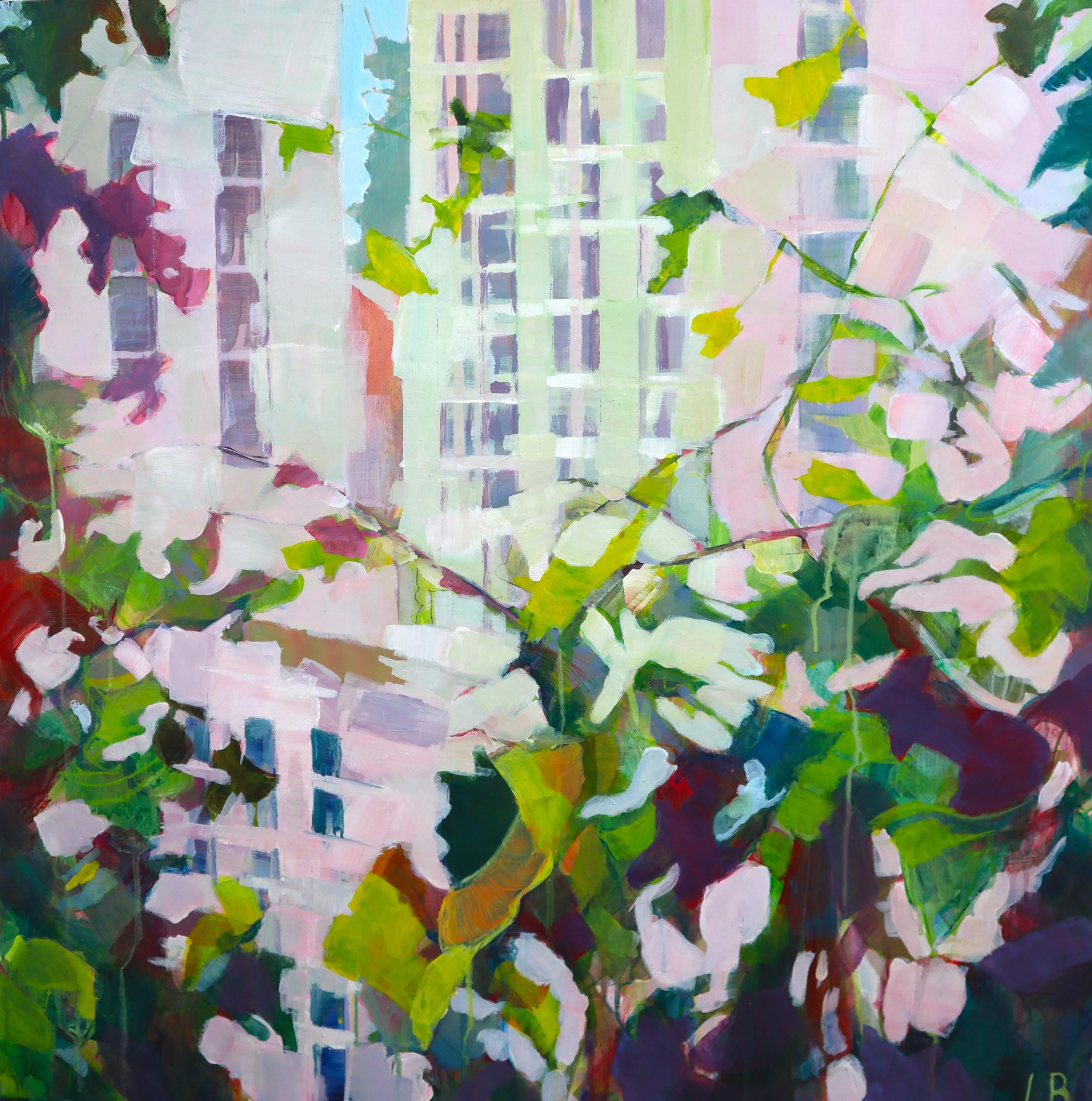 "Higher Ground"
acrylic on wood
76X76cm
2025