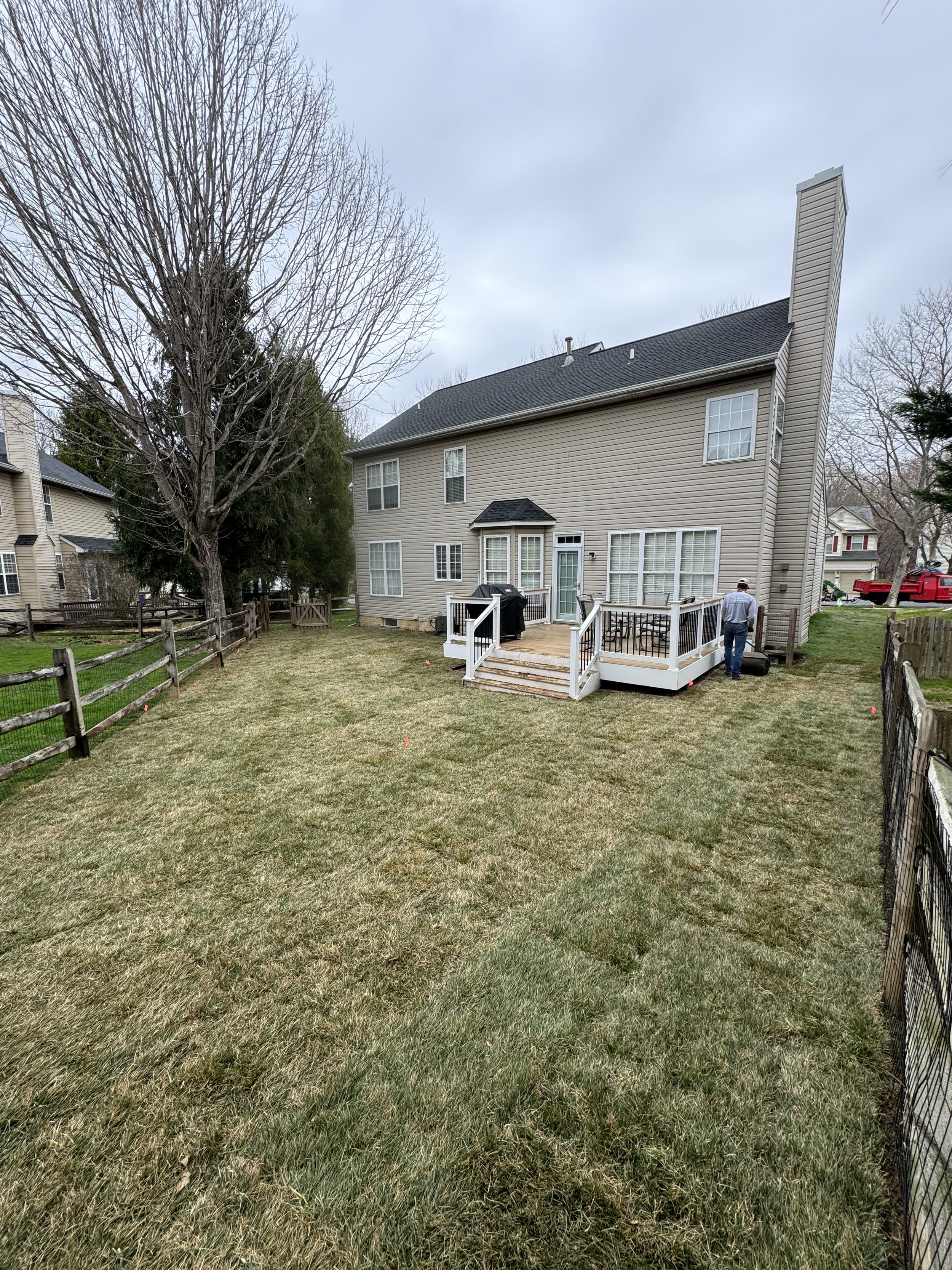 Backyard Lawn Transformation with Premium Sod Installation in Clarksville, MD
