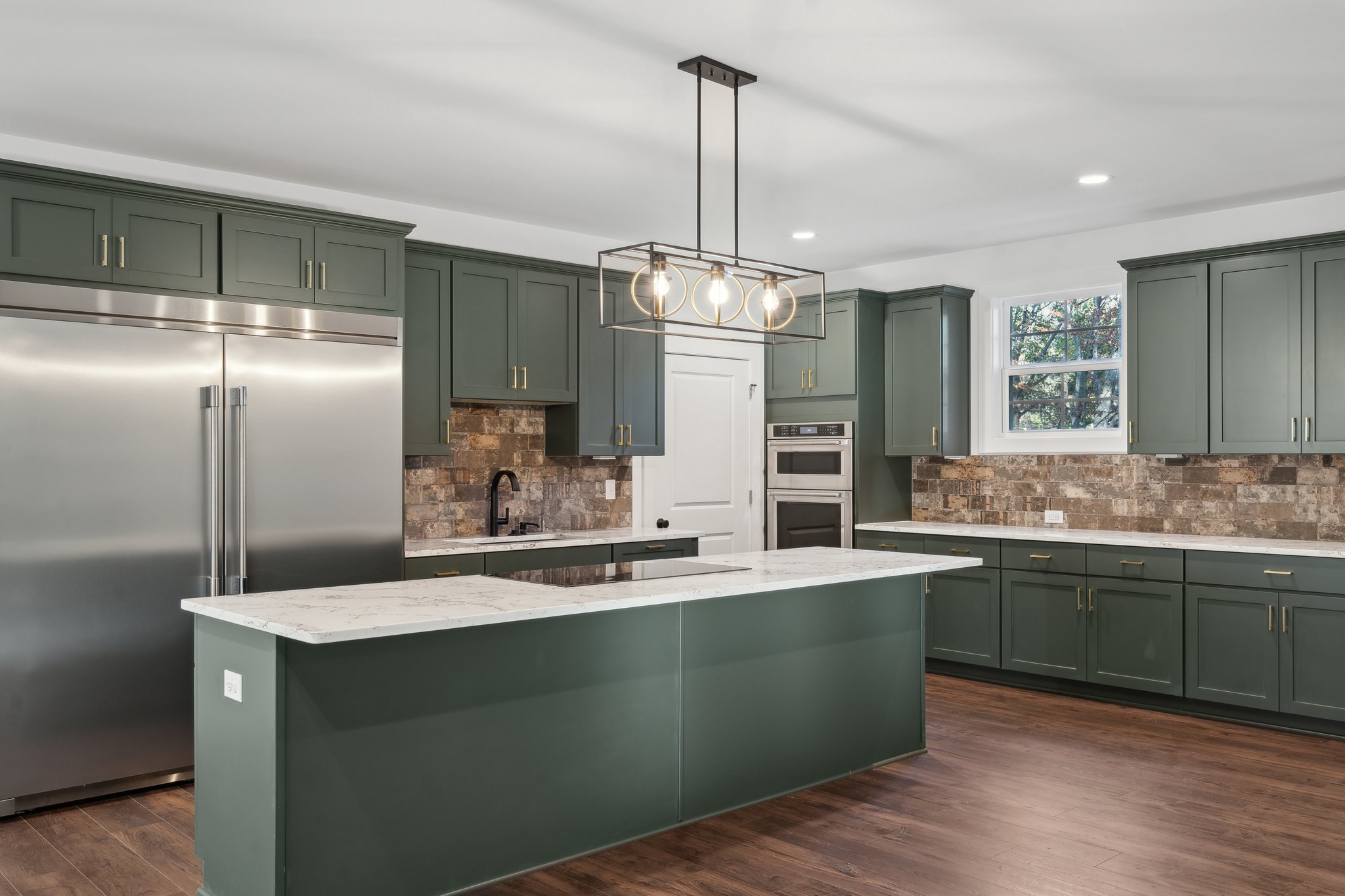 Bright and airy kitchen with large counter space