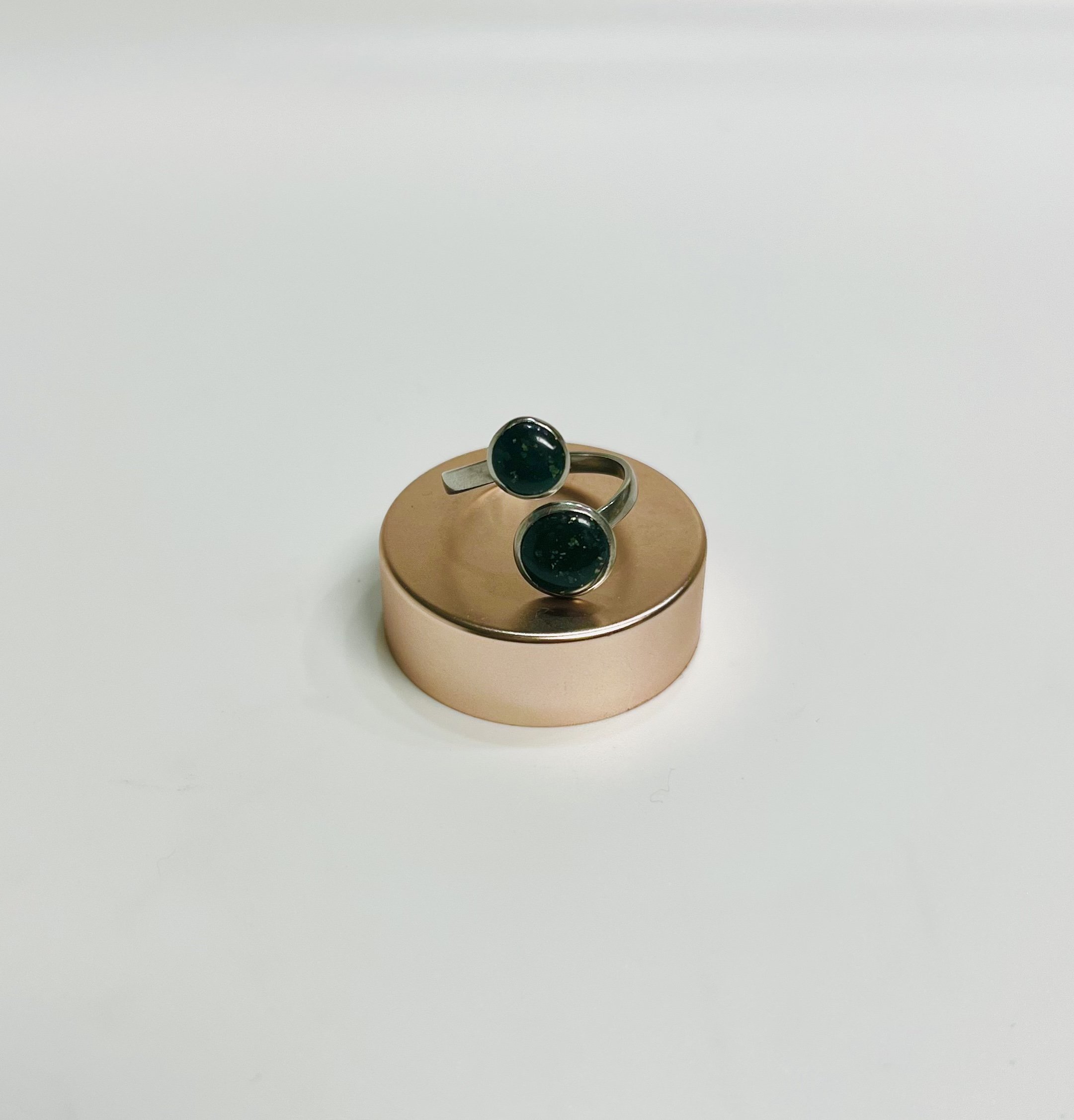 Madi Ring in Forrest Green