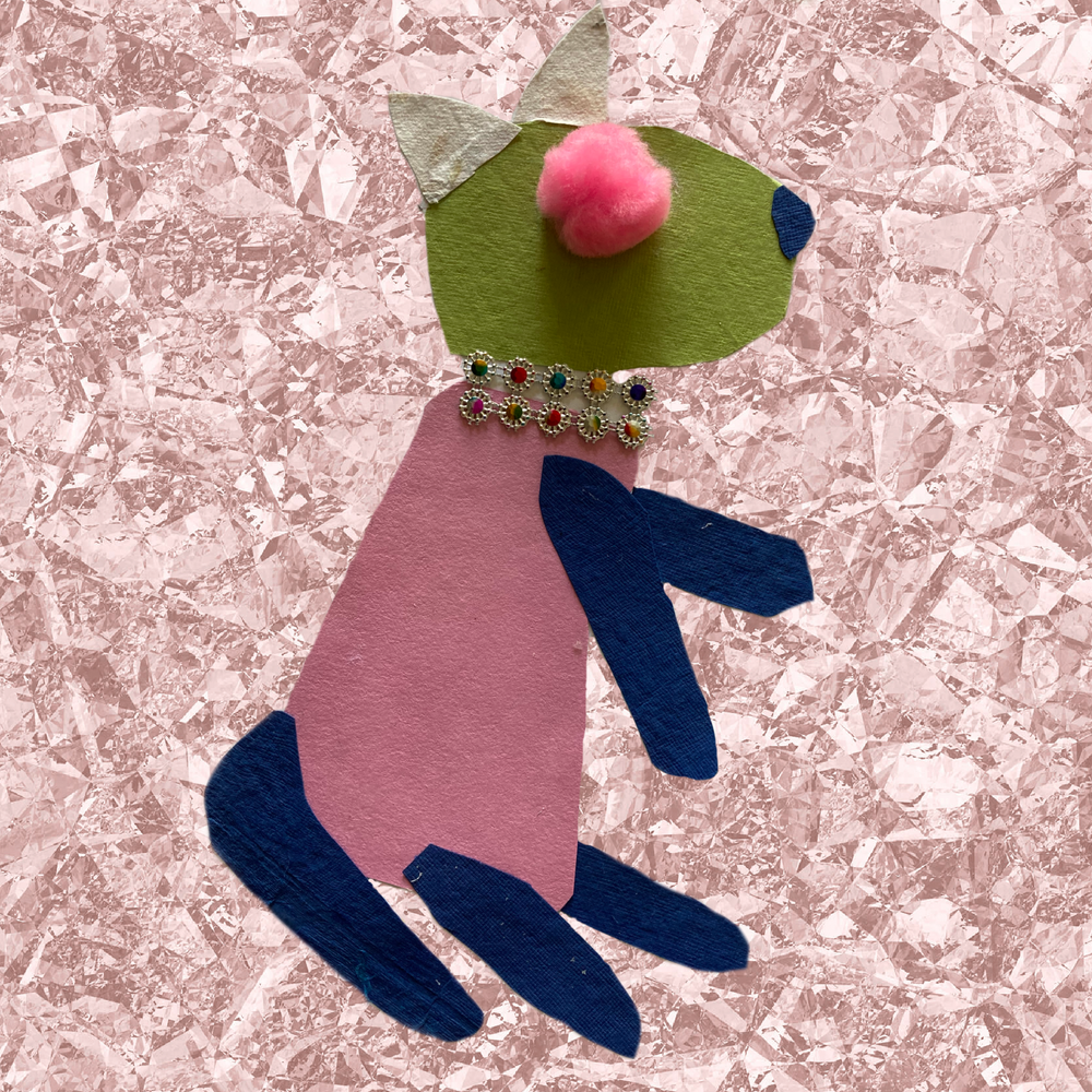 Talea cat pink foil background.png