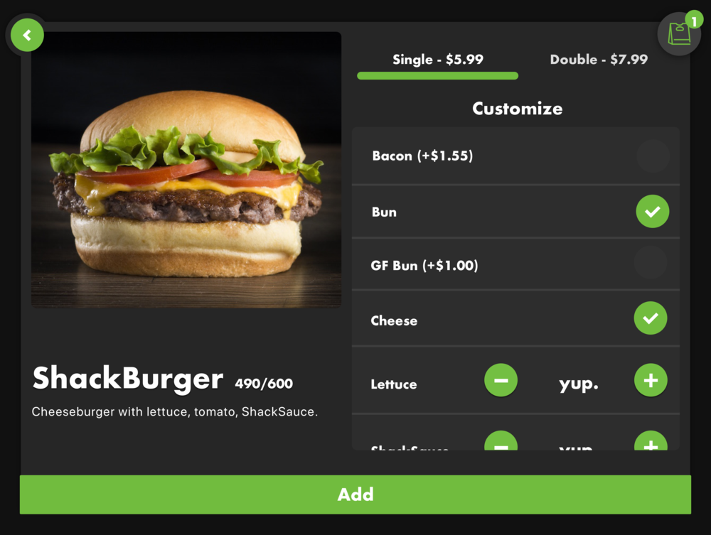 A key learning from the order-ahead app’s challenges was how customization affects kitchen productivity. There needed to be the right balance on how “inviting” to make customization options for user’s orders, particularly for allergies, while at the same time being sensitive to the kitchen’s speediness and productivity.&nbsp;