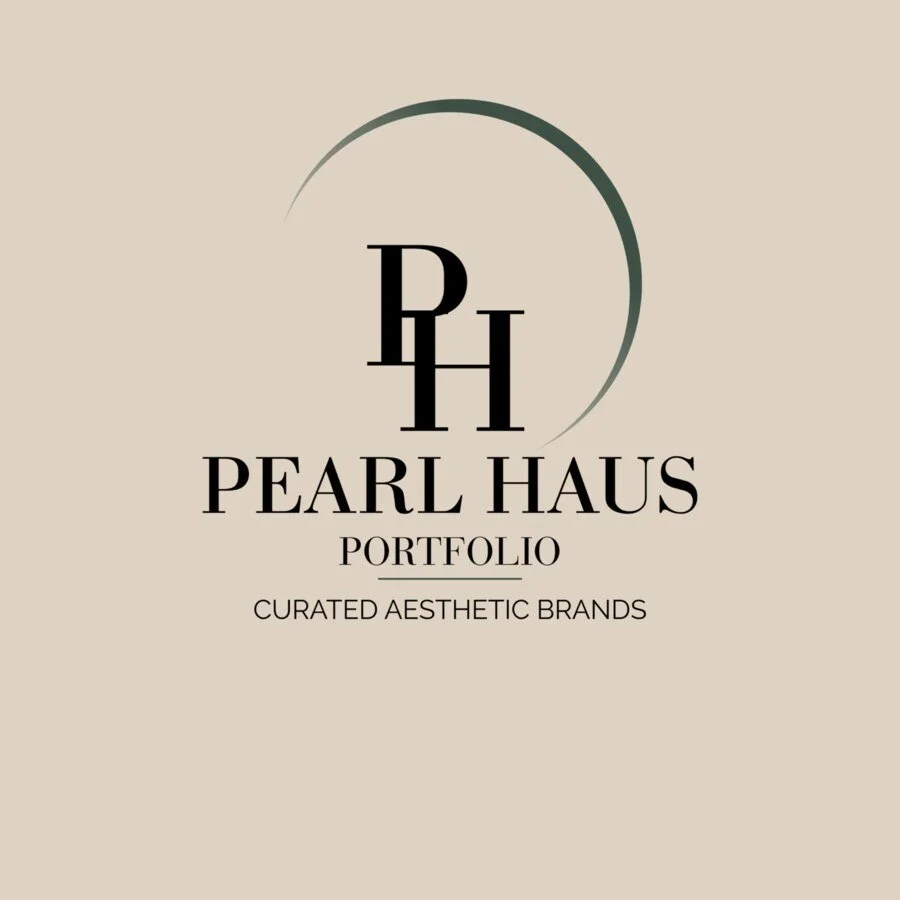 Pearl Haus Portfolio cover with logo and tagline for curated aesthetic brands.