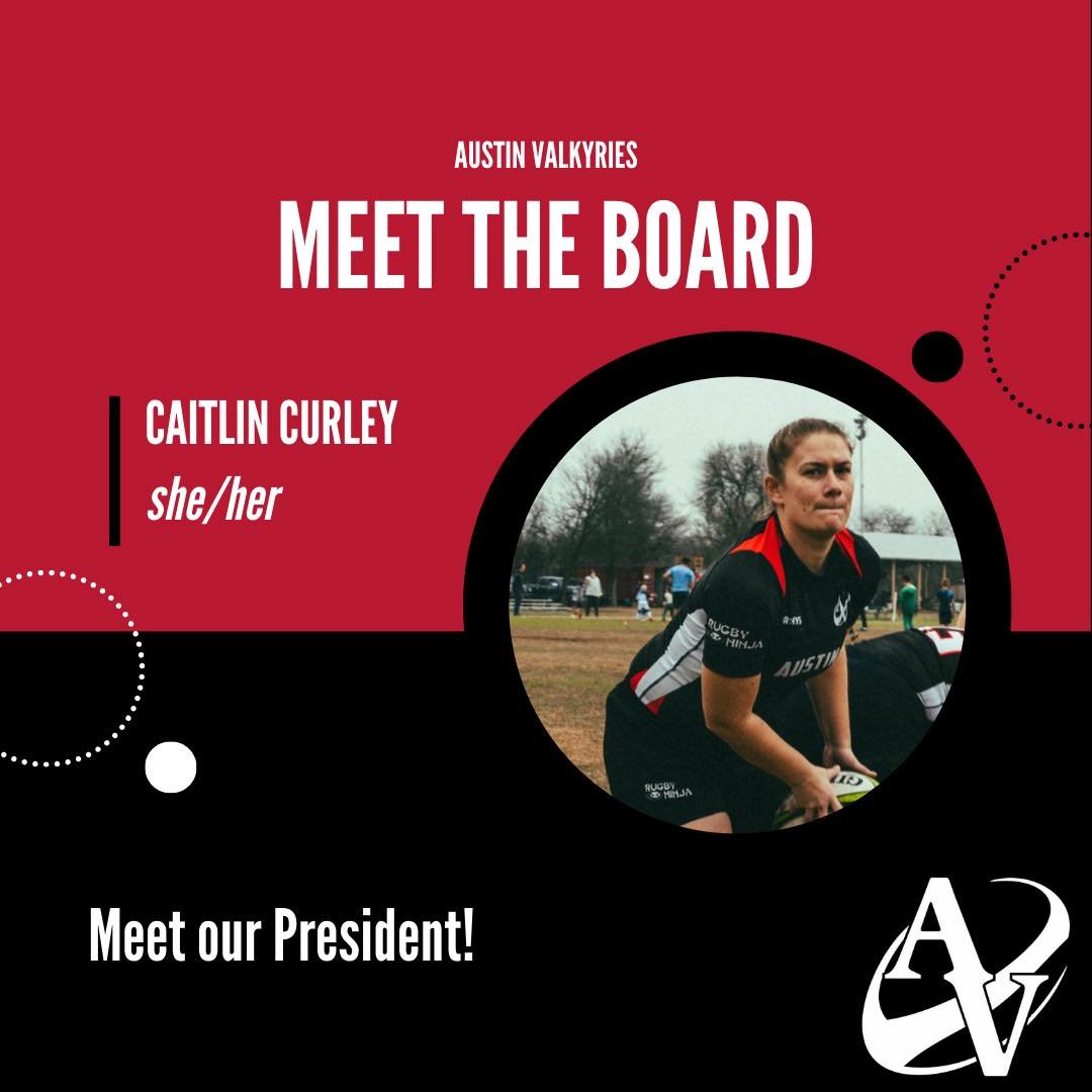 Finally, meet Curley - our President! A natural born leader and a fantastic 9, Curley also often operates as our game day captain and makes sure the Valks are a well oiled machine on and off the field!